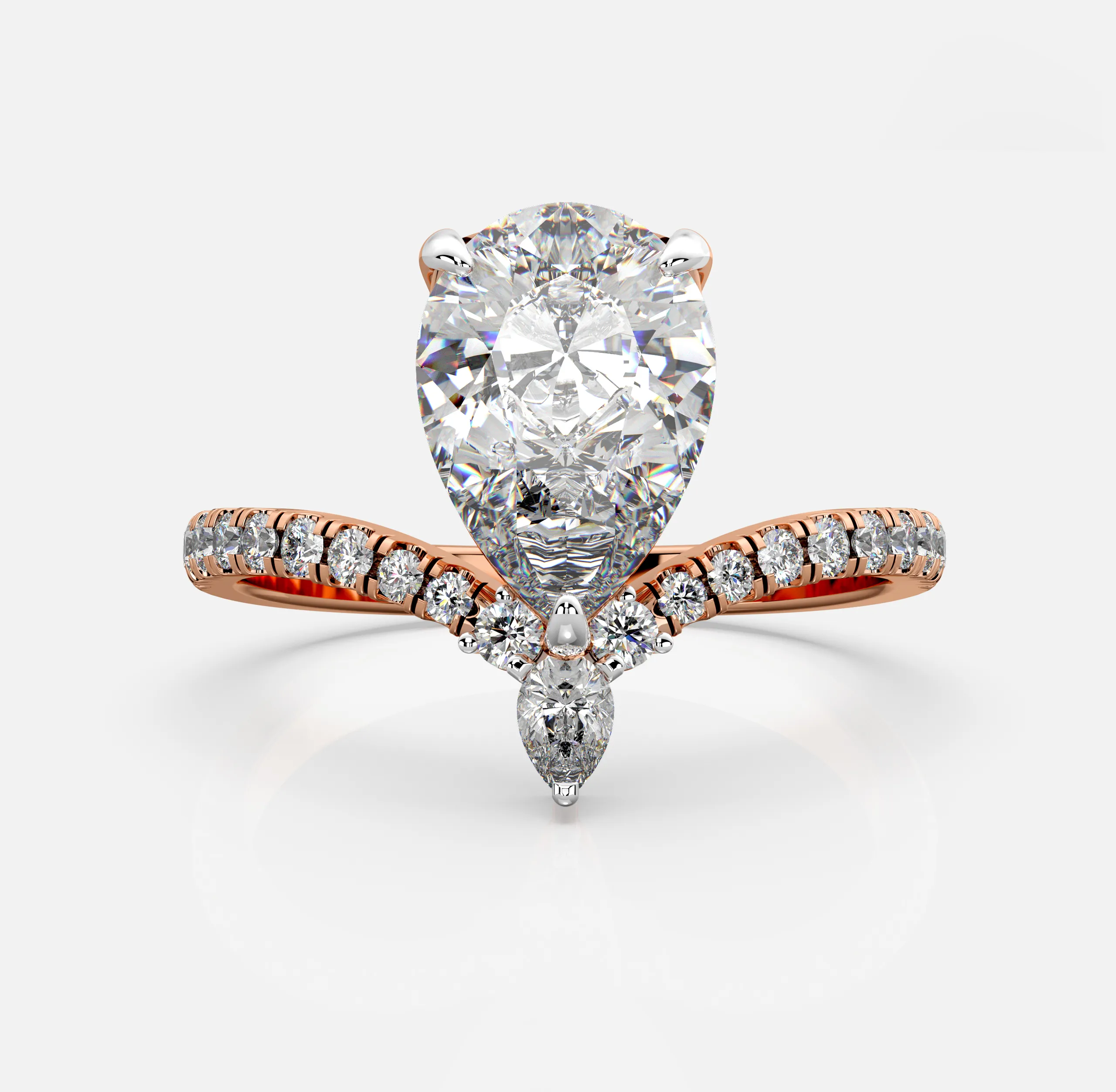 Royal Pear Diamond Ring