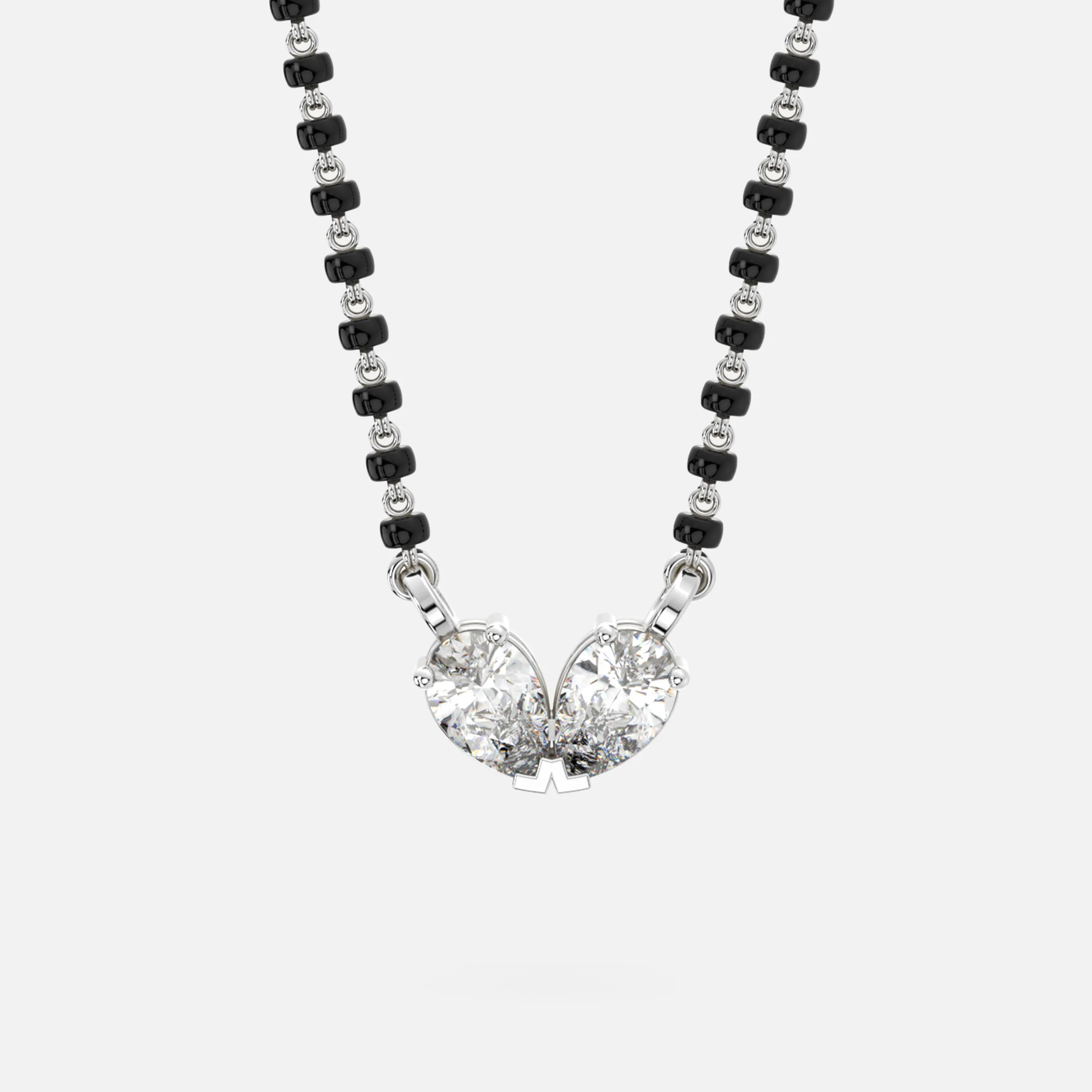 Twin Heart Glow Diamond Mangalsutra
