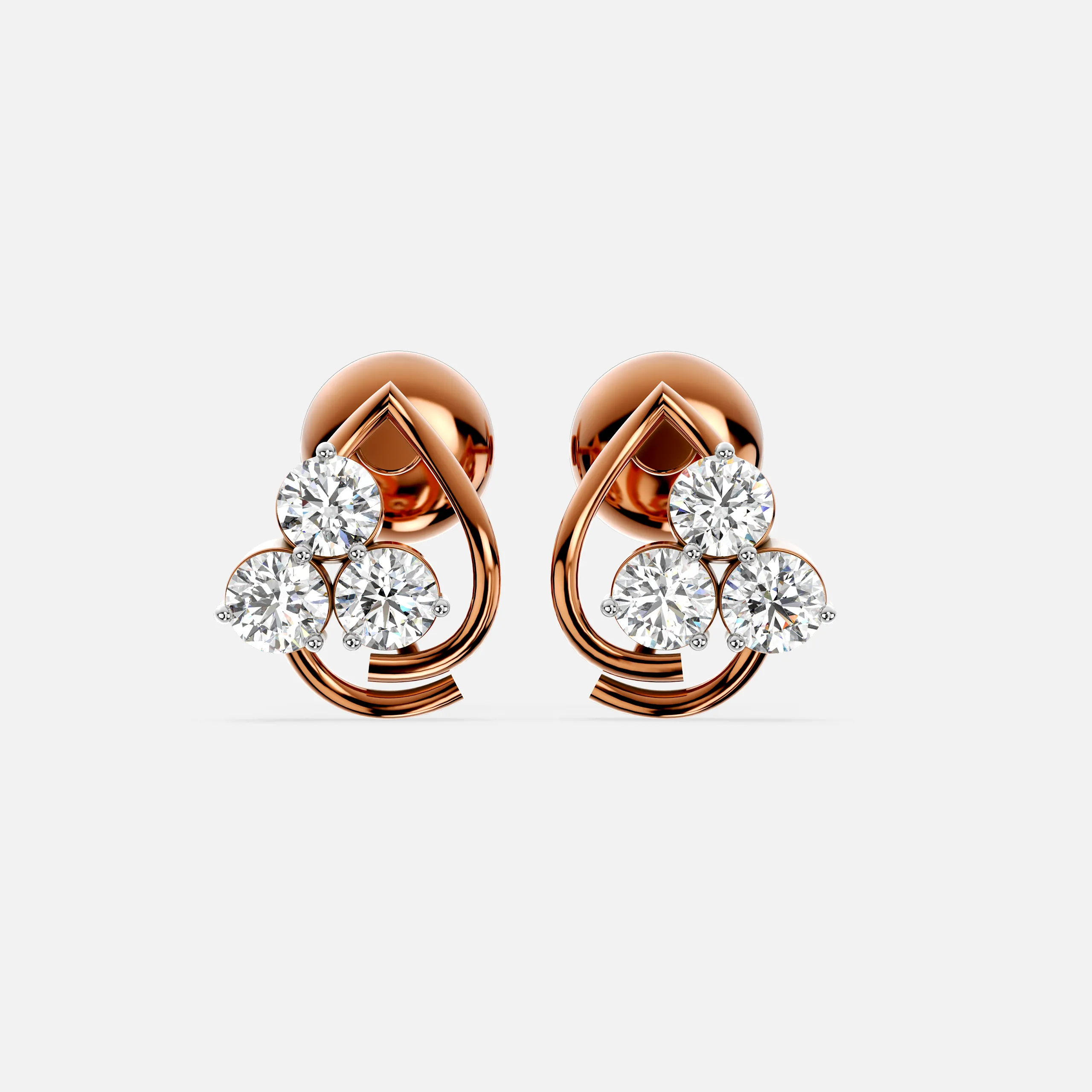 Trinity Spark Diamond Earring