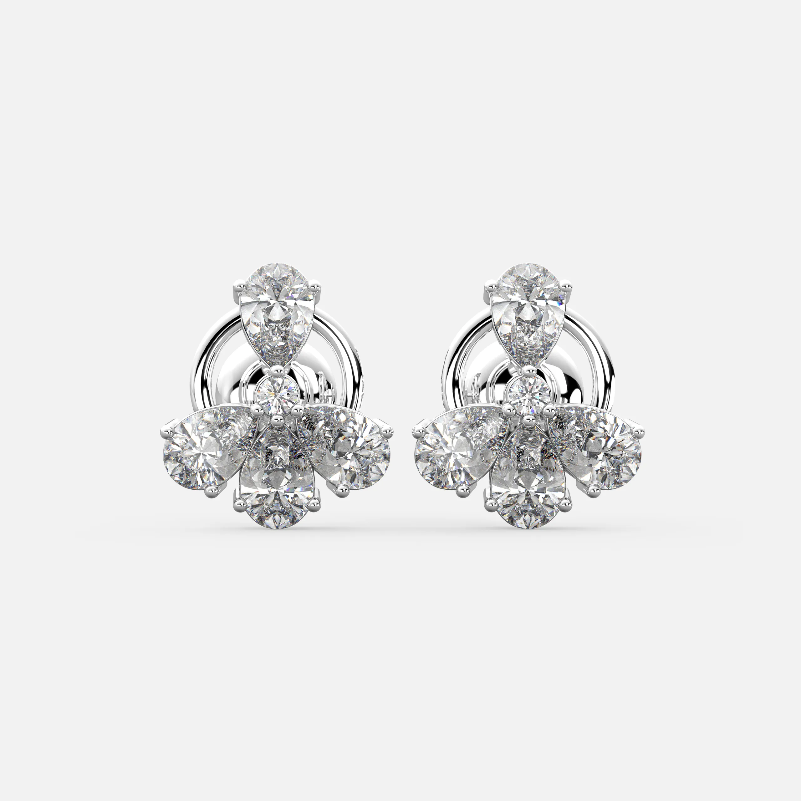 Petal Radiance Diamond Earrings