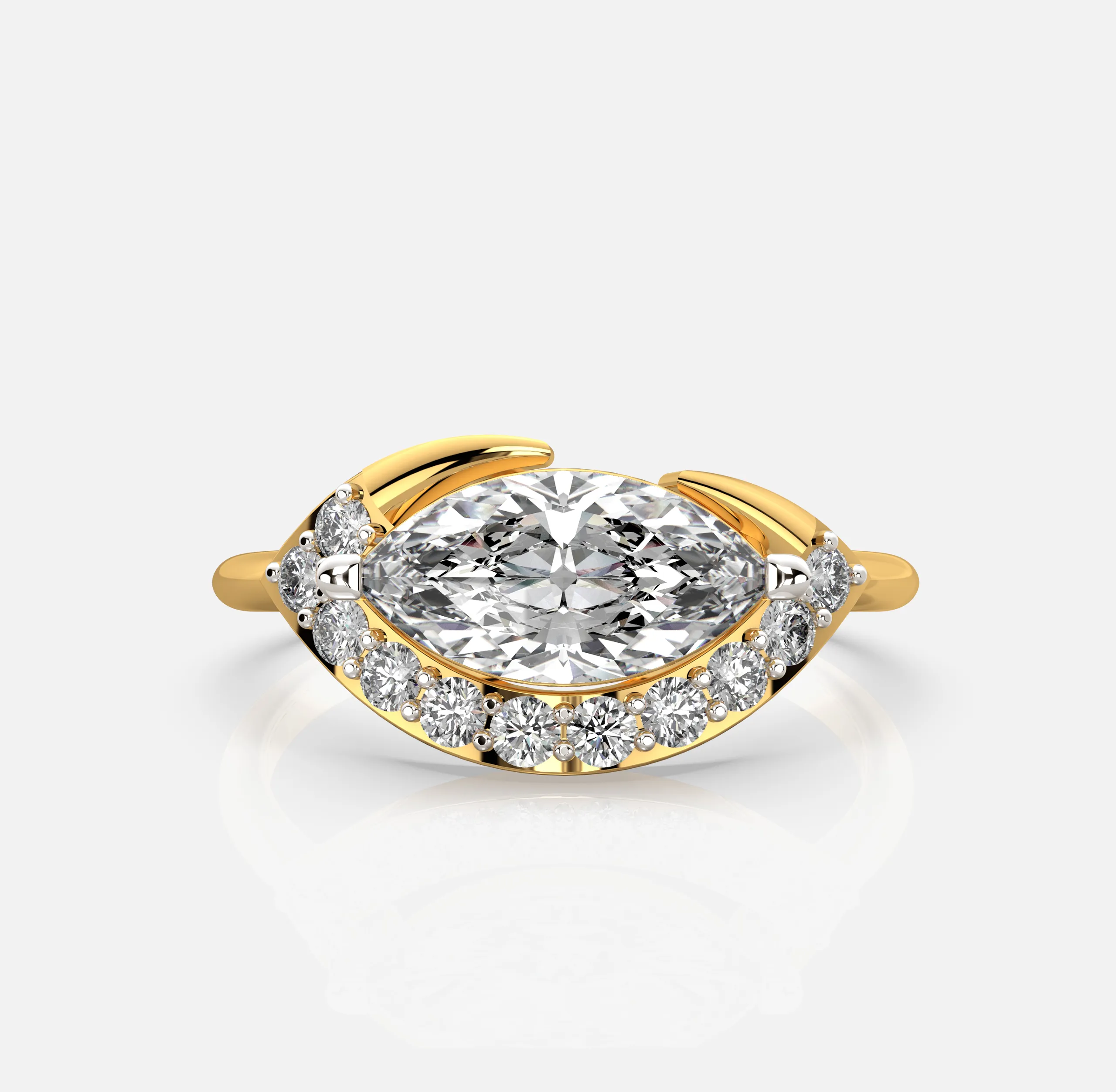 Marquise Embrace Ring