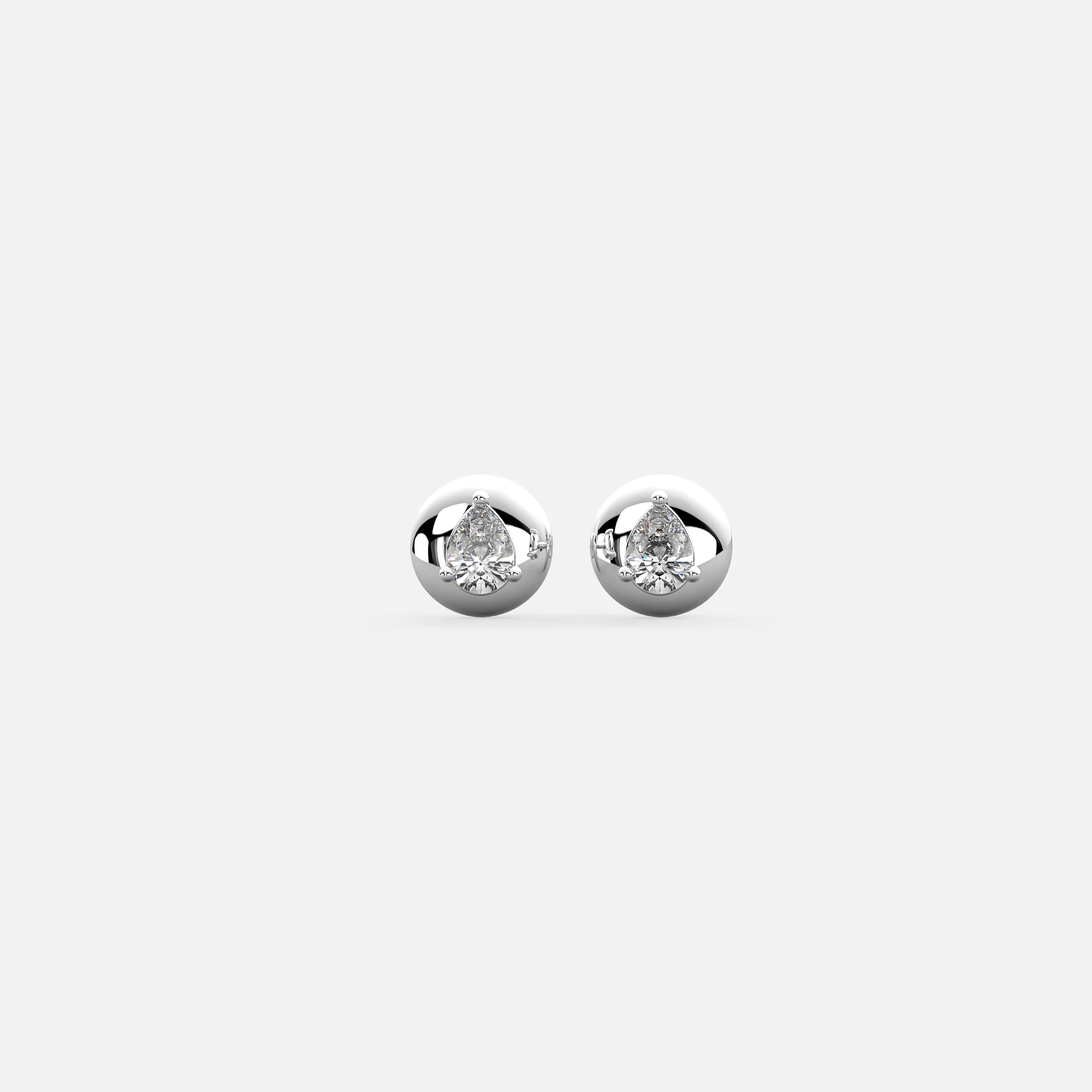 Pear Dew Diamond Earrings