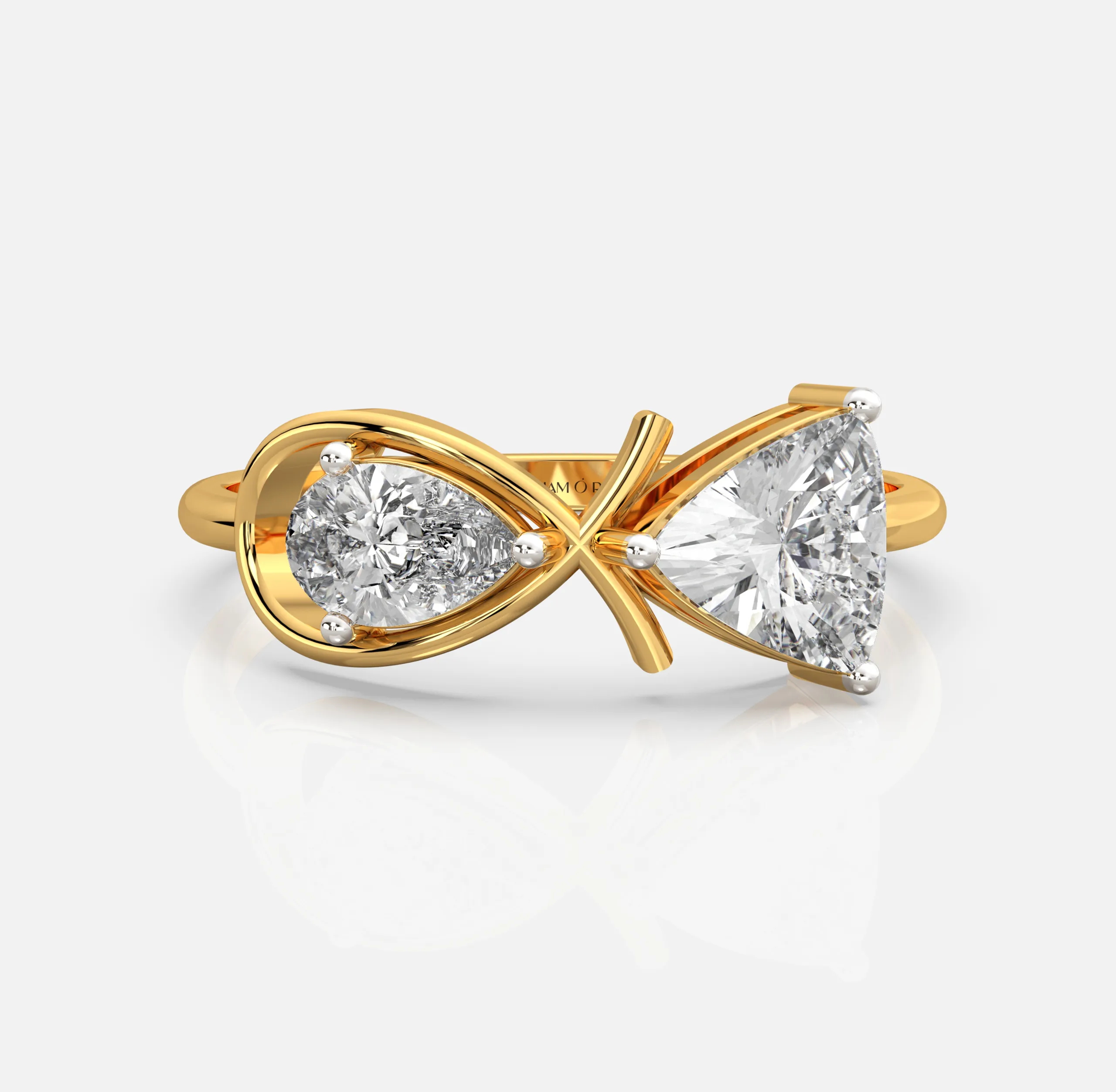 Infinity Crest Diamond Ring