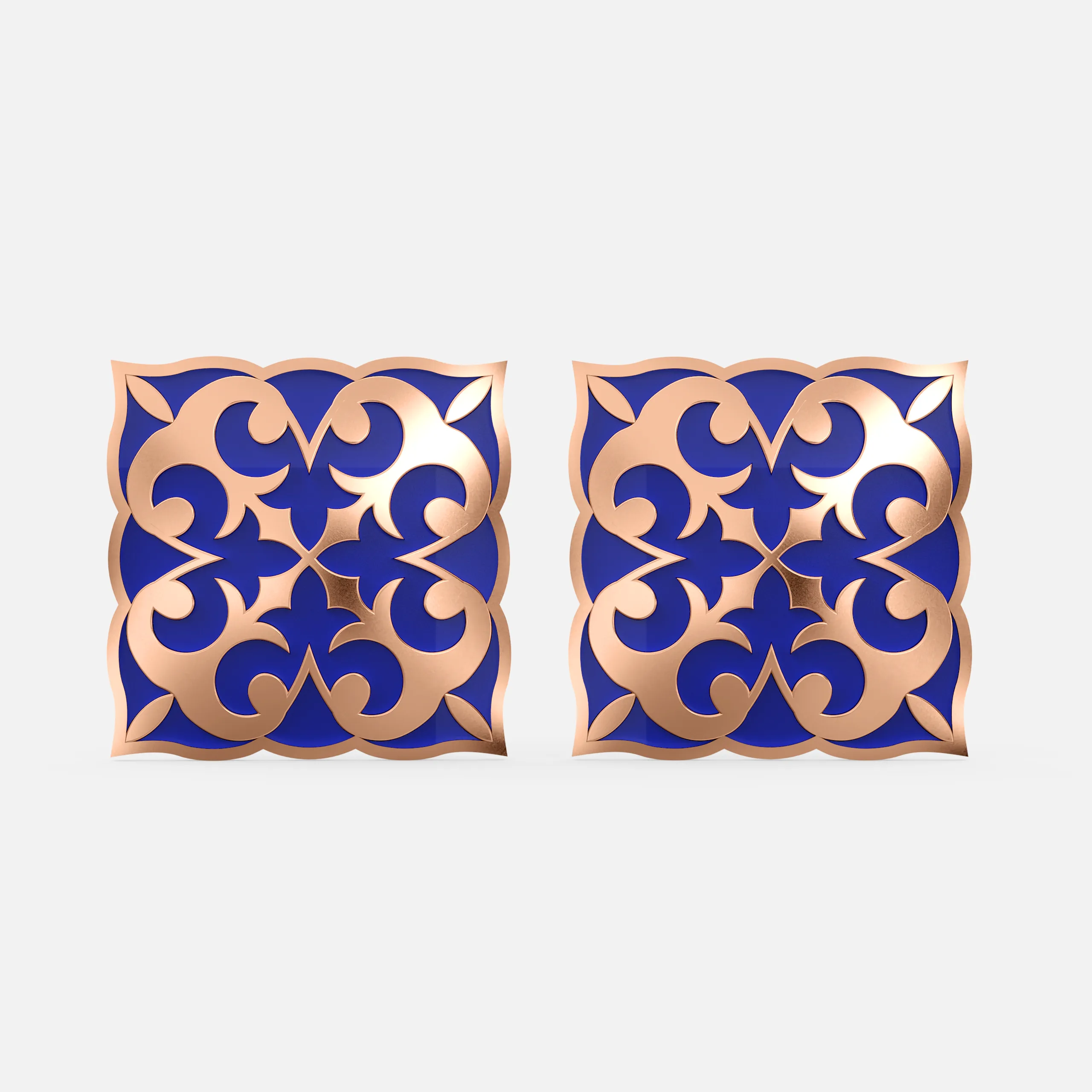 Orvella Regal Motif Earring