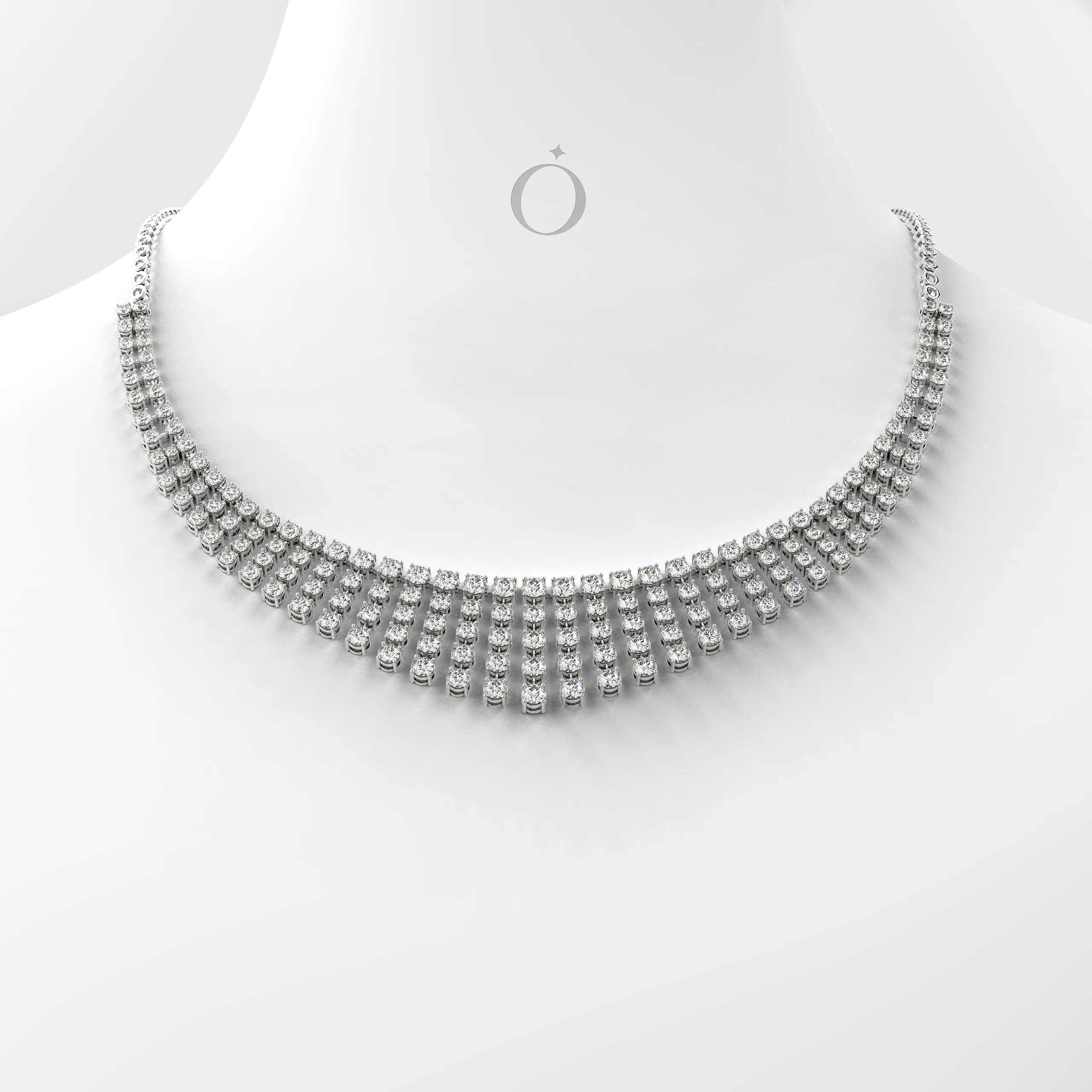 Celestiva Fringe Diamond Necklace