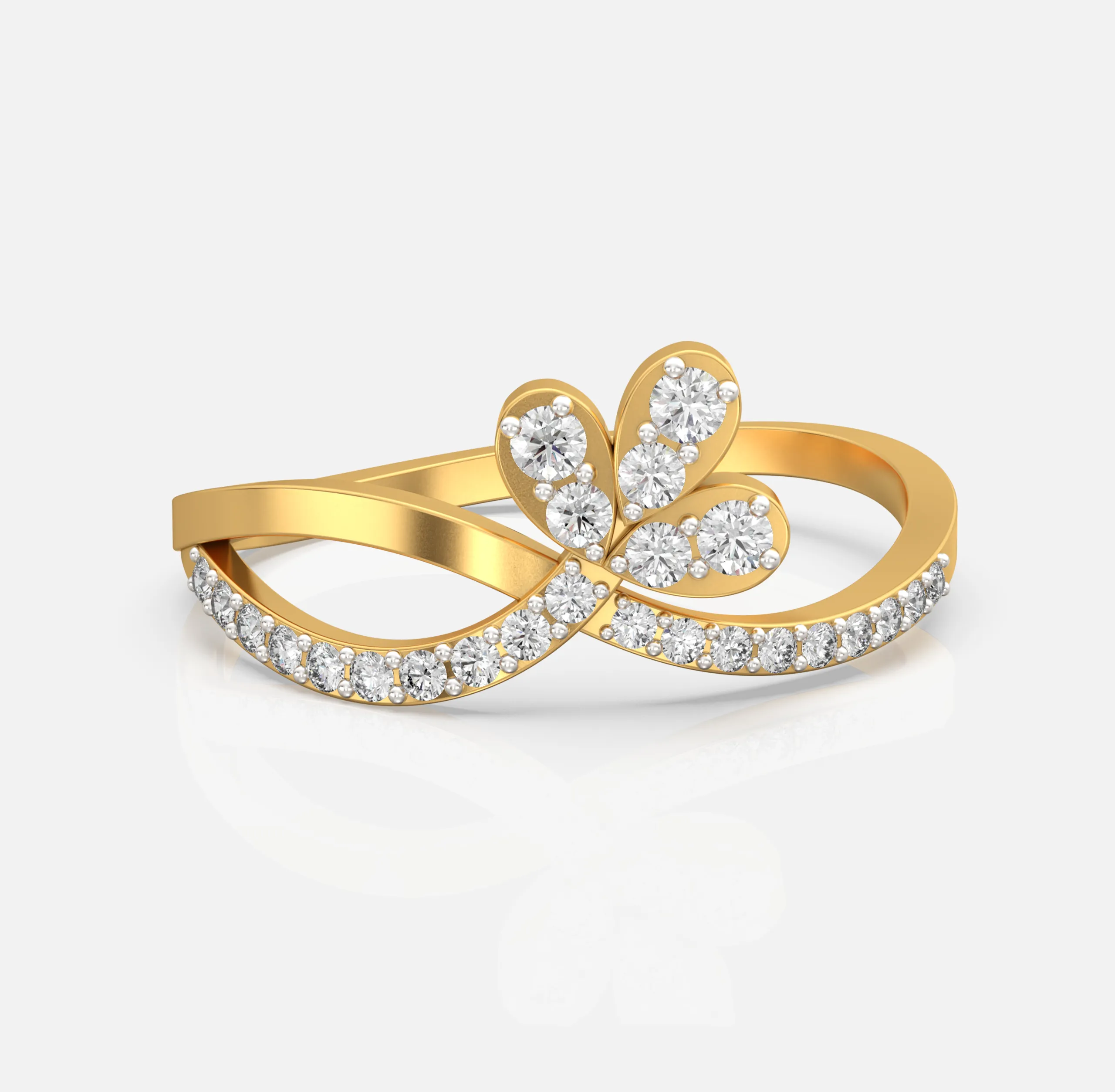 Petal Infinity Diamond Ring