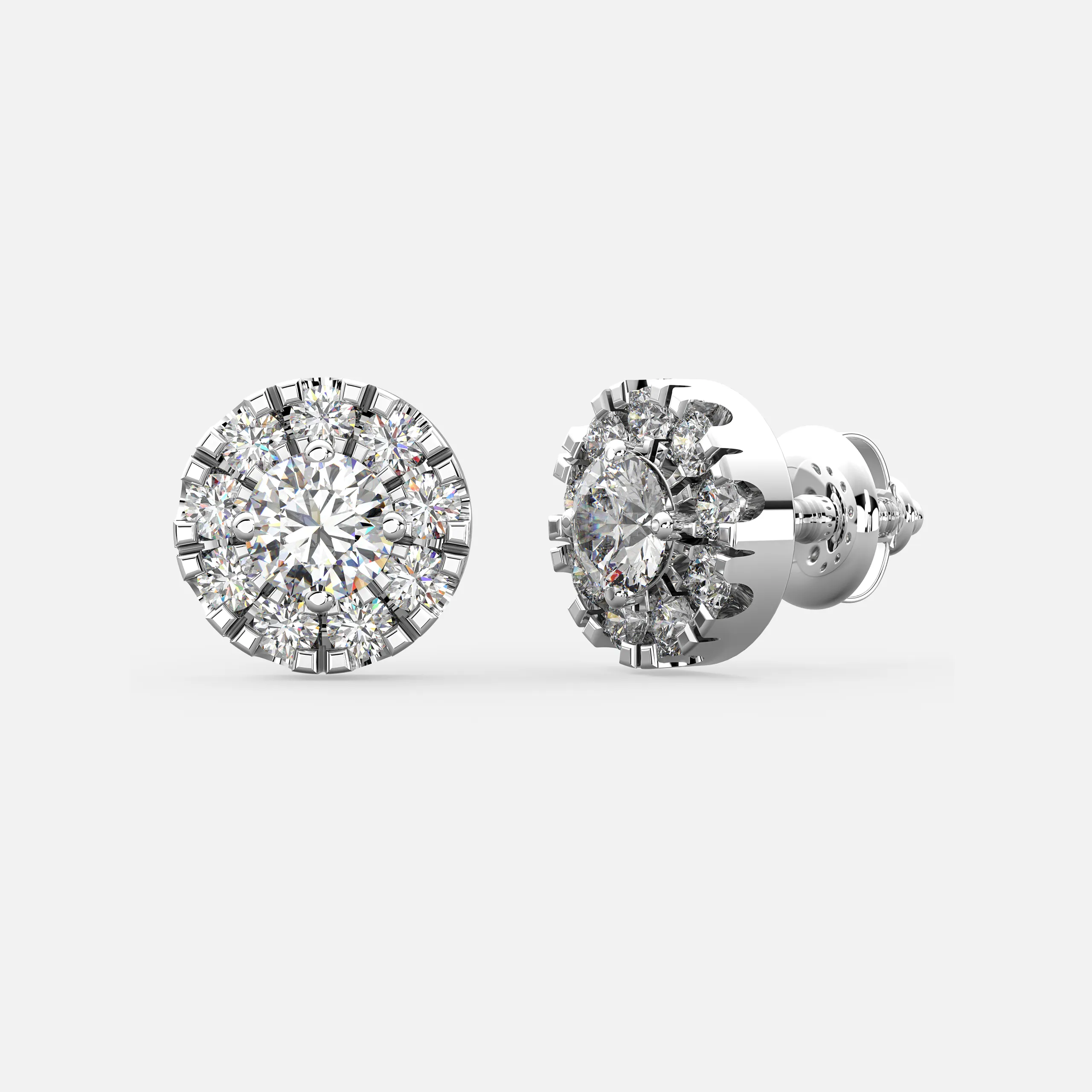 Eternal Halo Diamond Studs