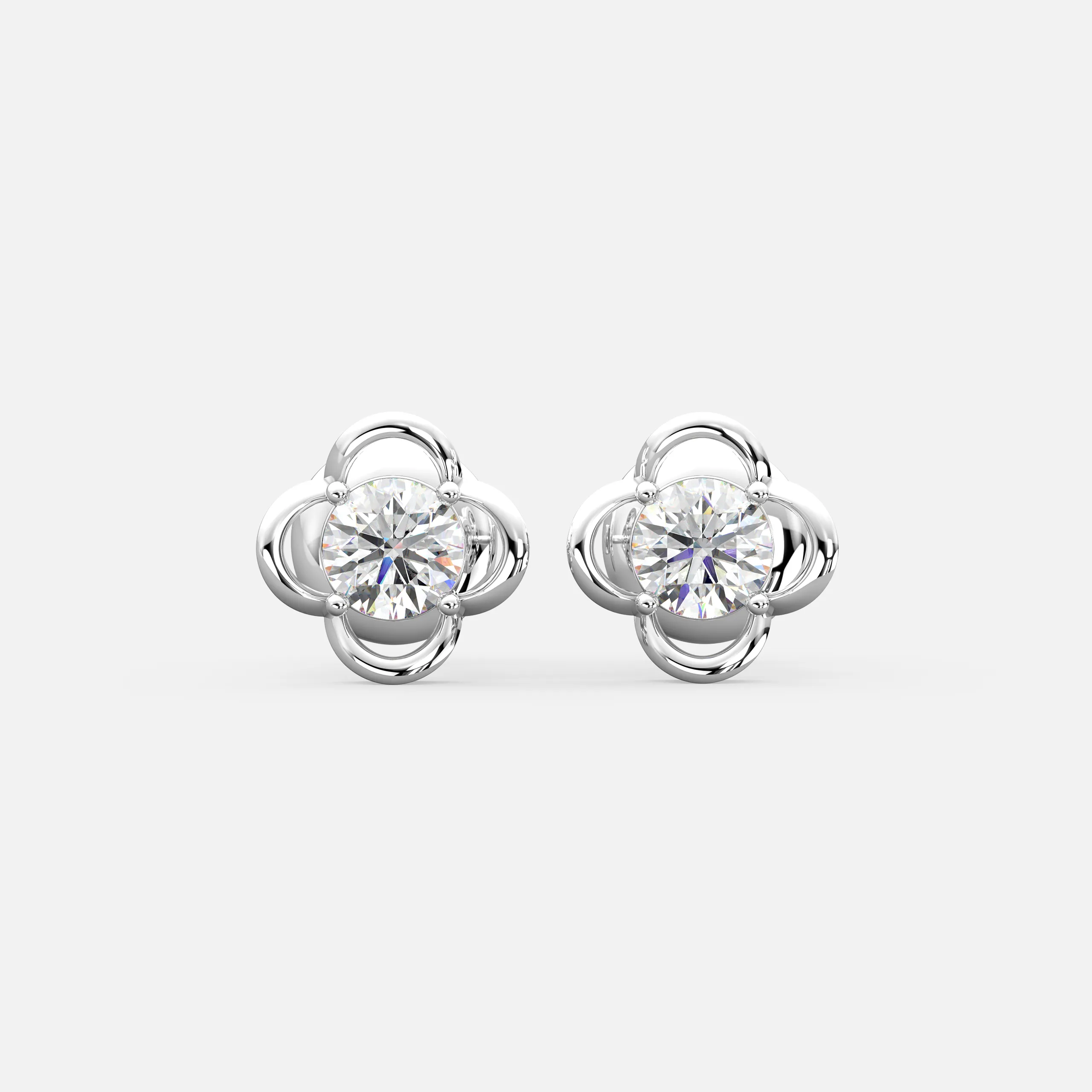 Bloom Petal Diamond Studs