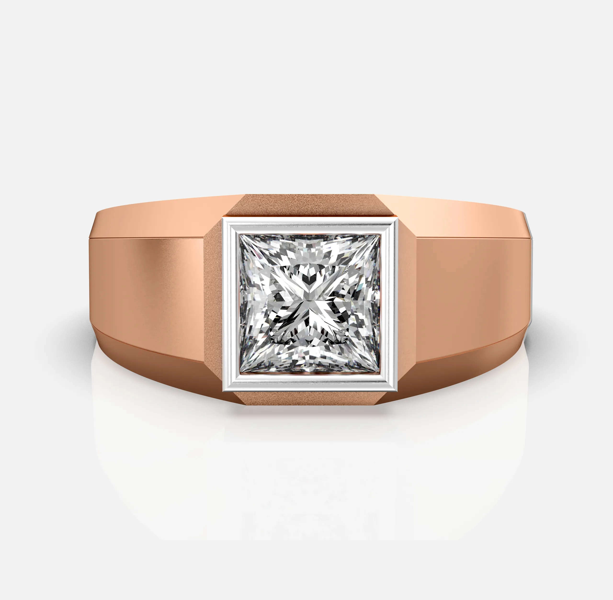 Bold Princess Solitaire Ring
