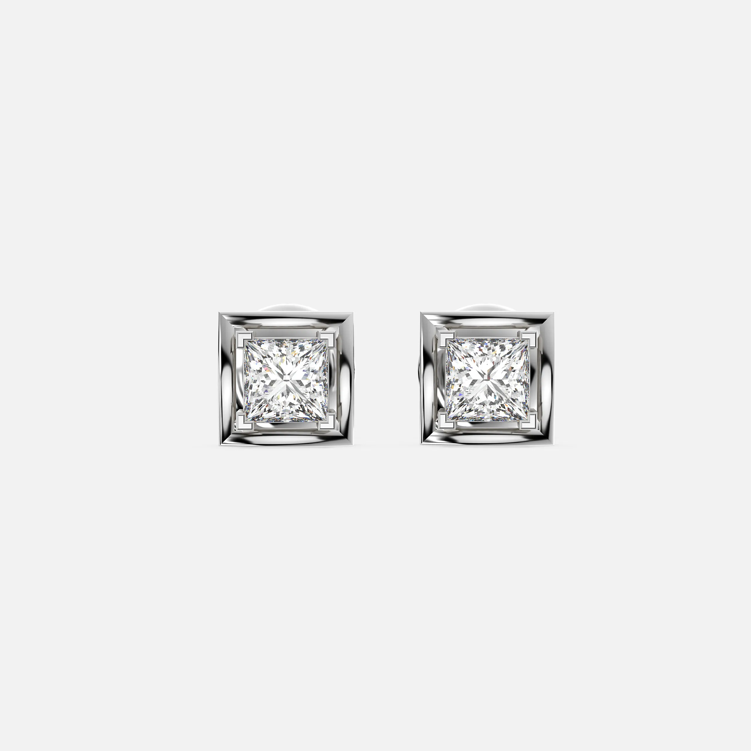 Radiant Prism Diamond Earring