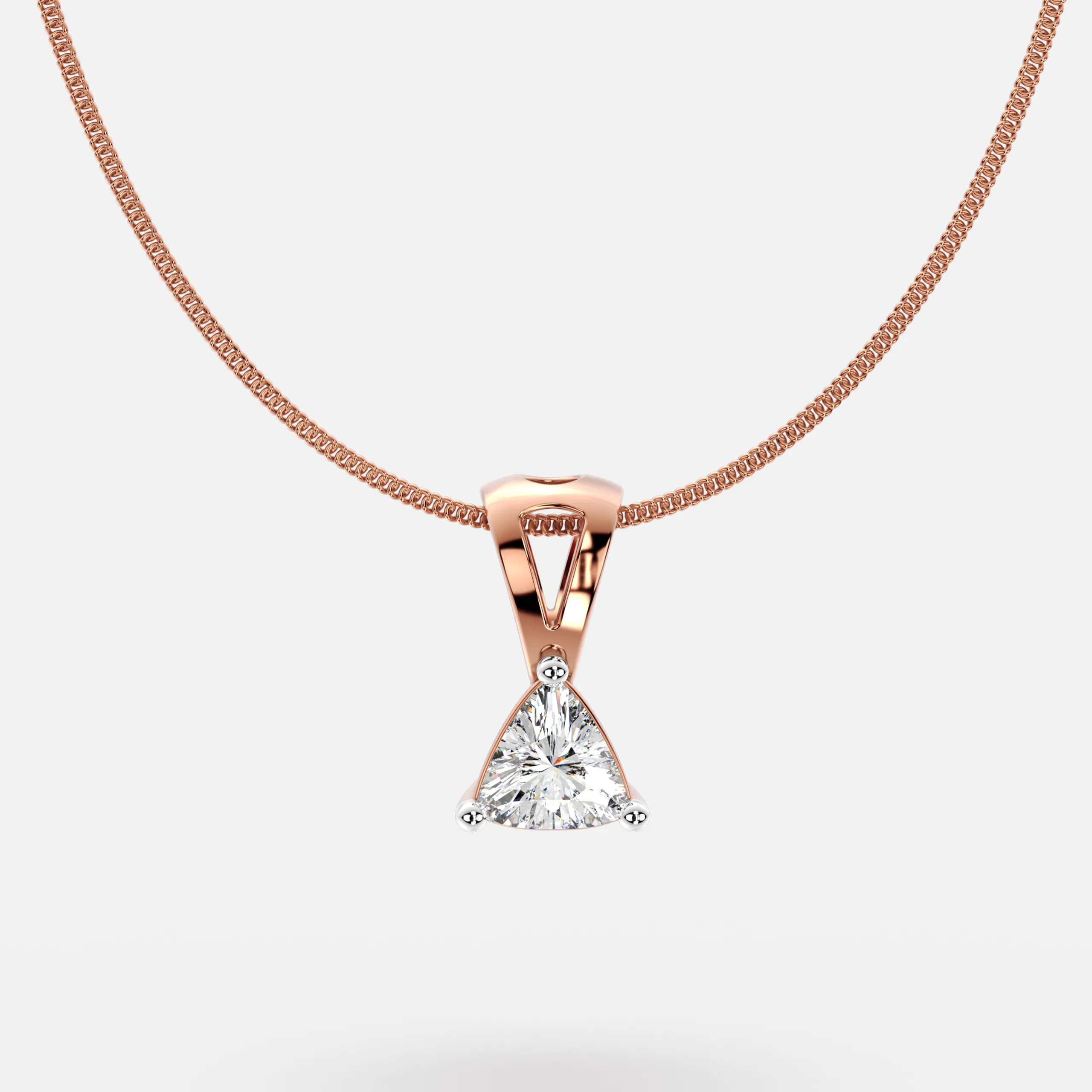 Trillion Bloom Diamond Pendant