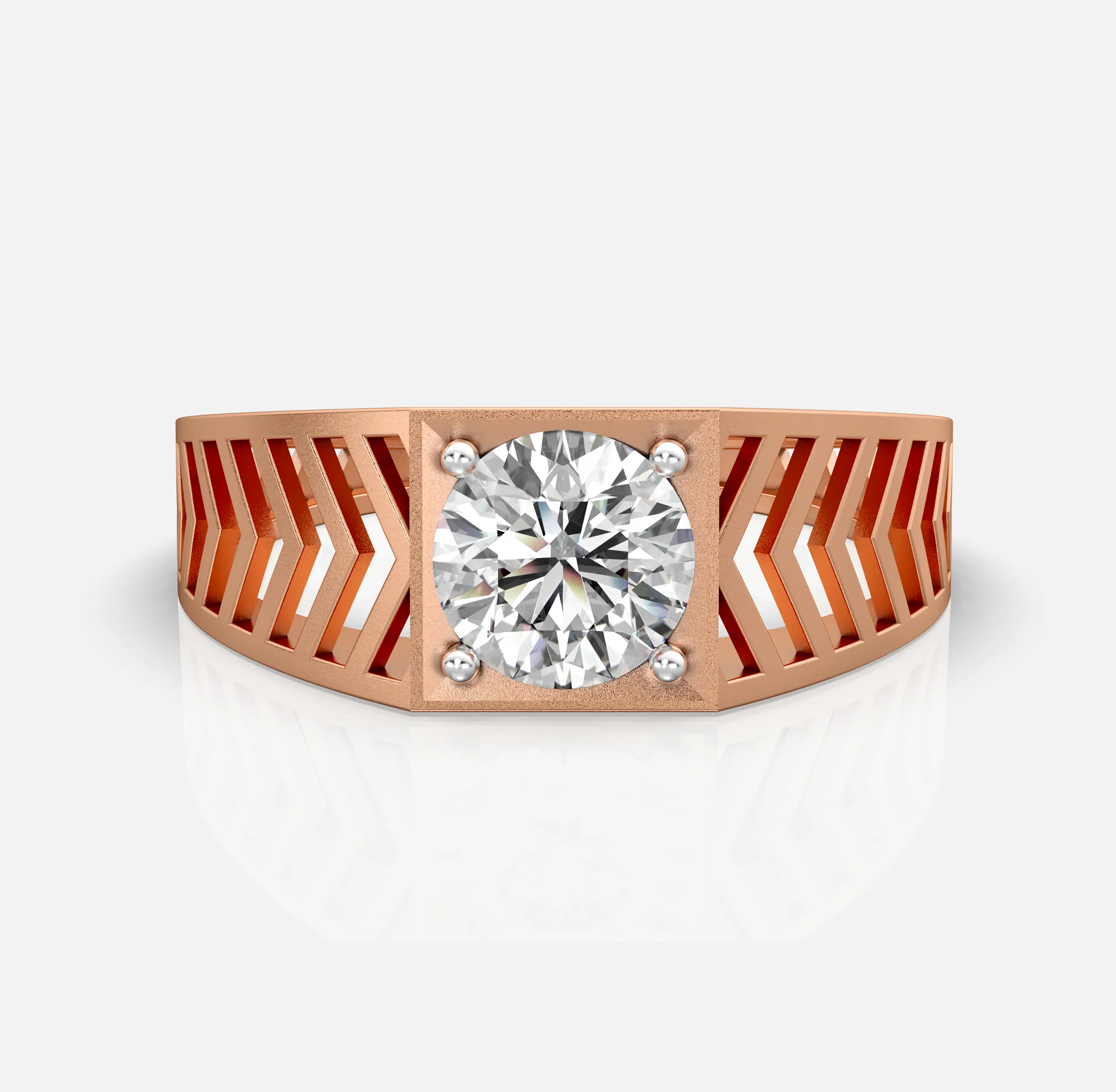 Arrow Path Men’s Diamond Ring