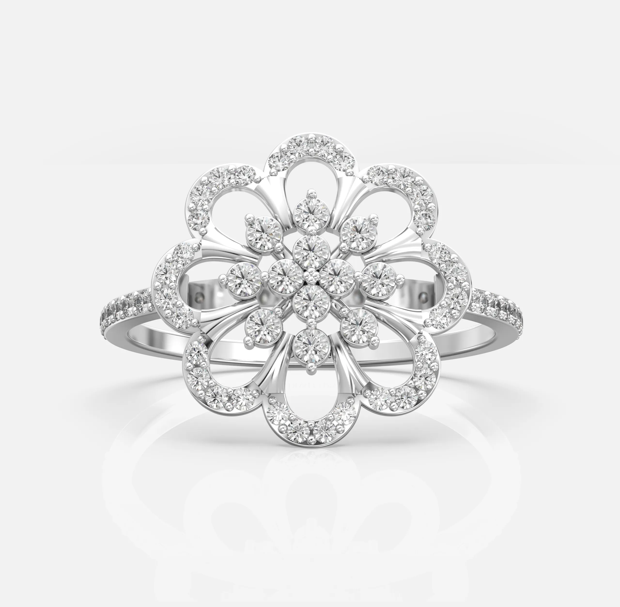 Blossom Halo Diamond Ring