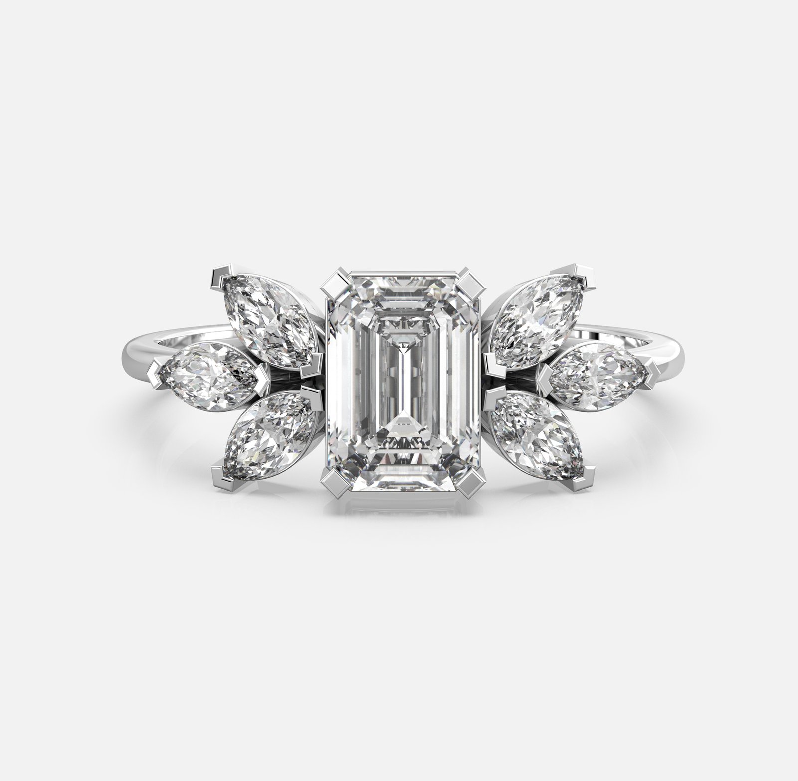 Lustre Petal Diamond Ring