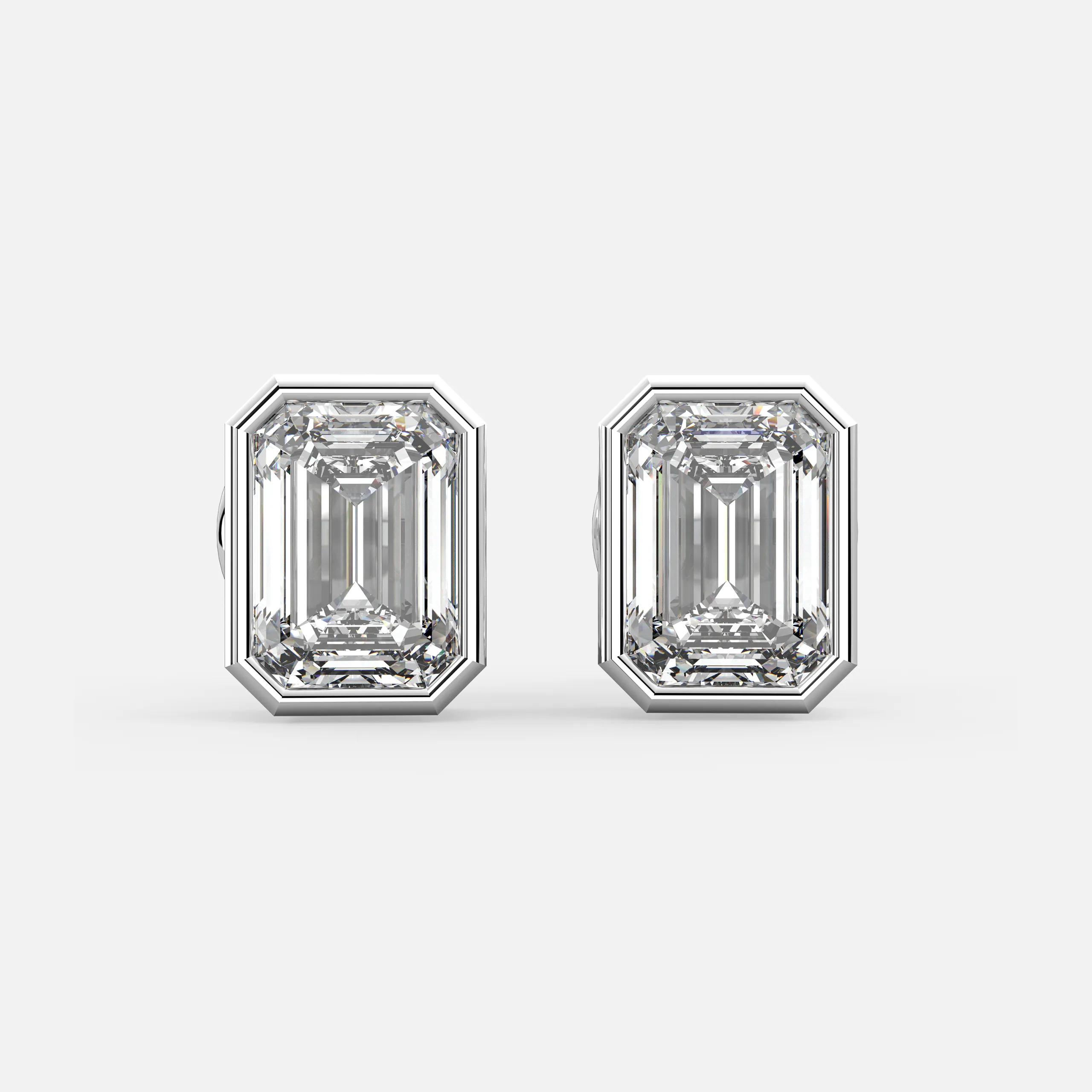 Regal Emerald Diamond Studs