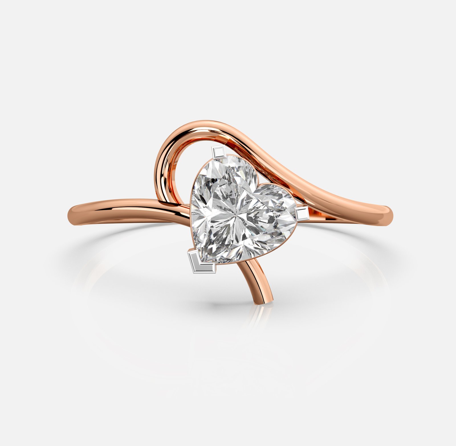 Embrace Heart Diamond Ring