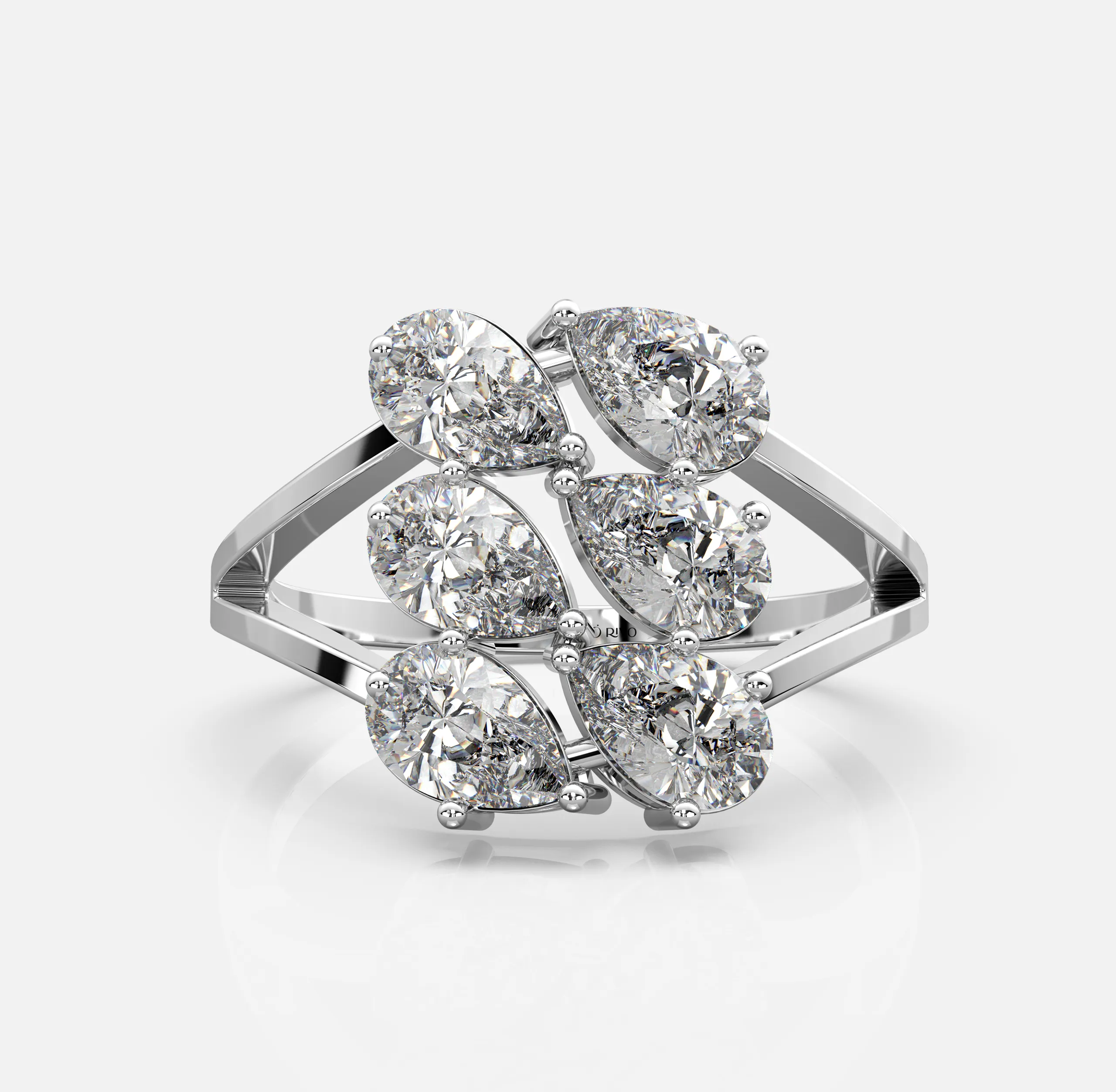 Shimmer Cluster Ring