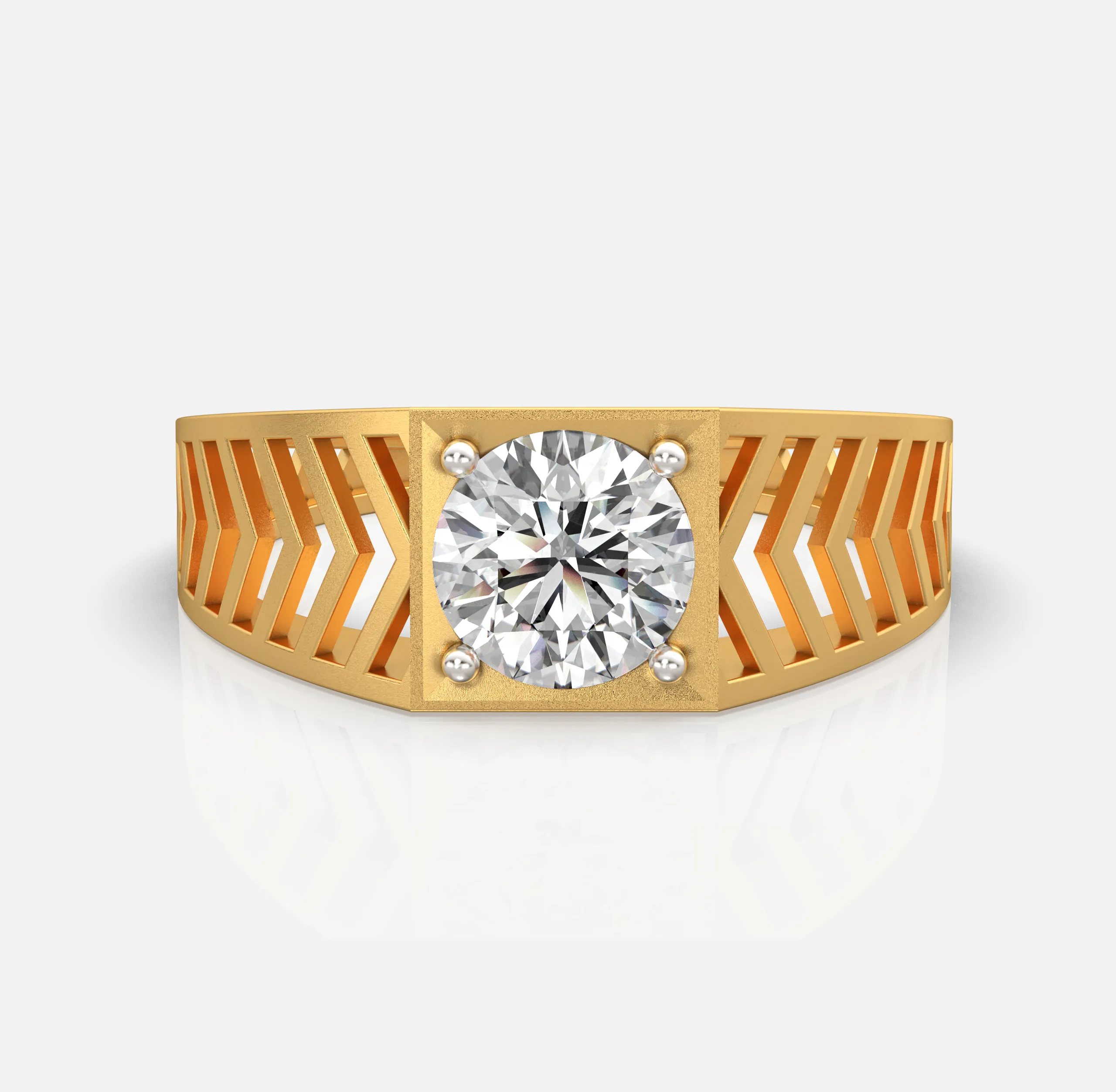 Arrow Path Men’s Diamond Ring