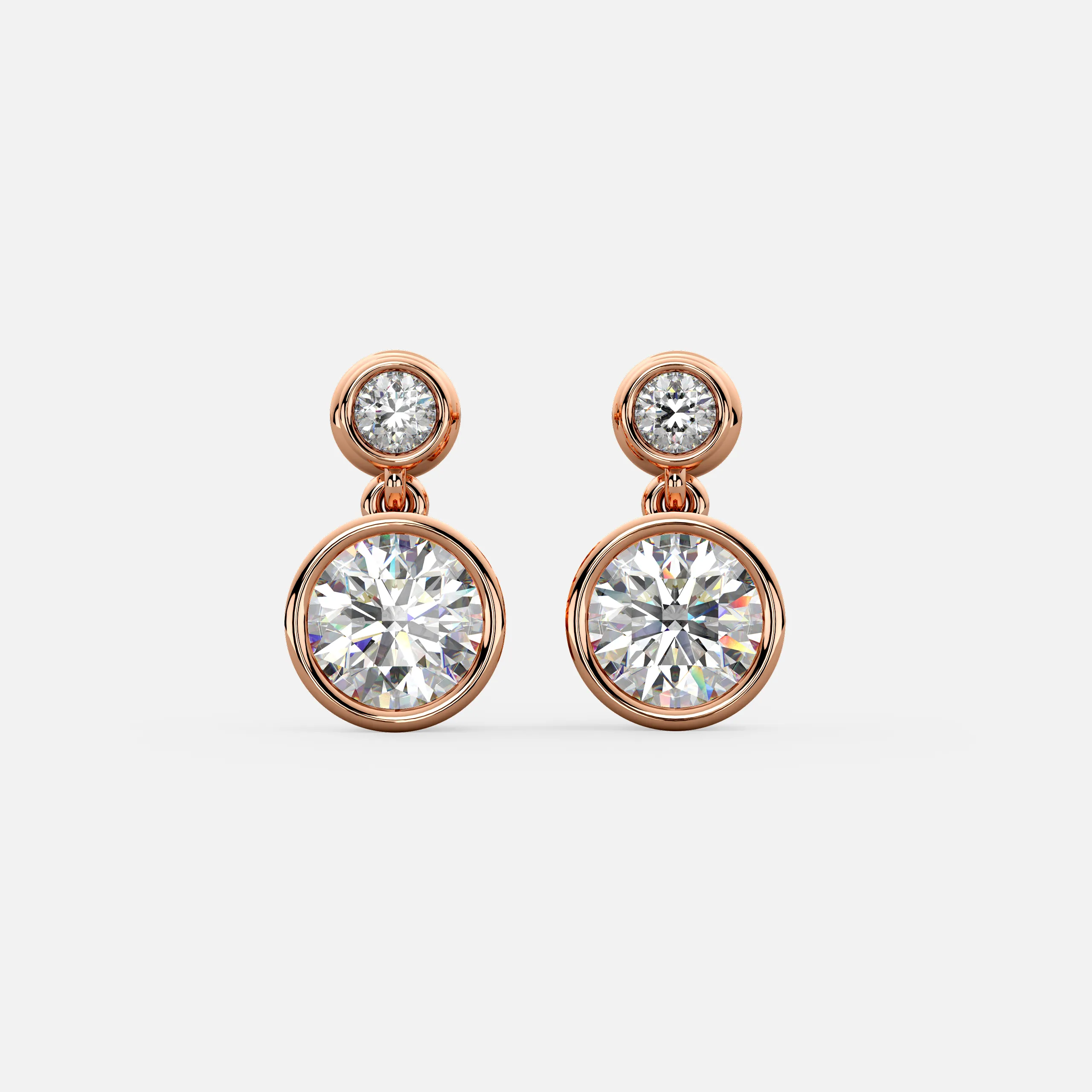 Classic Halo Diamond Earrings