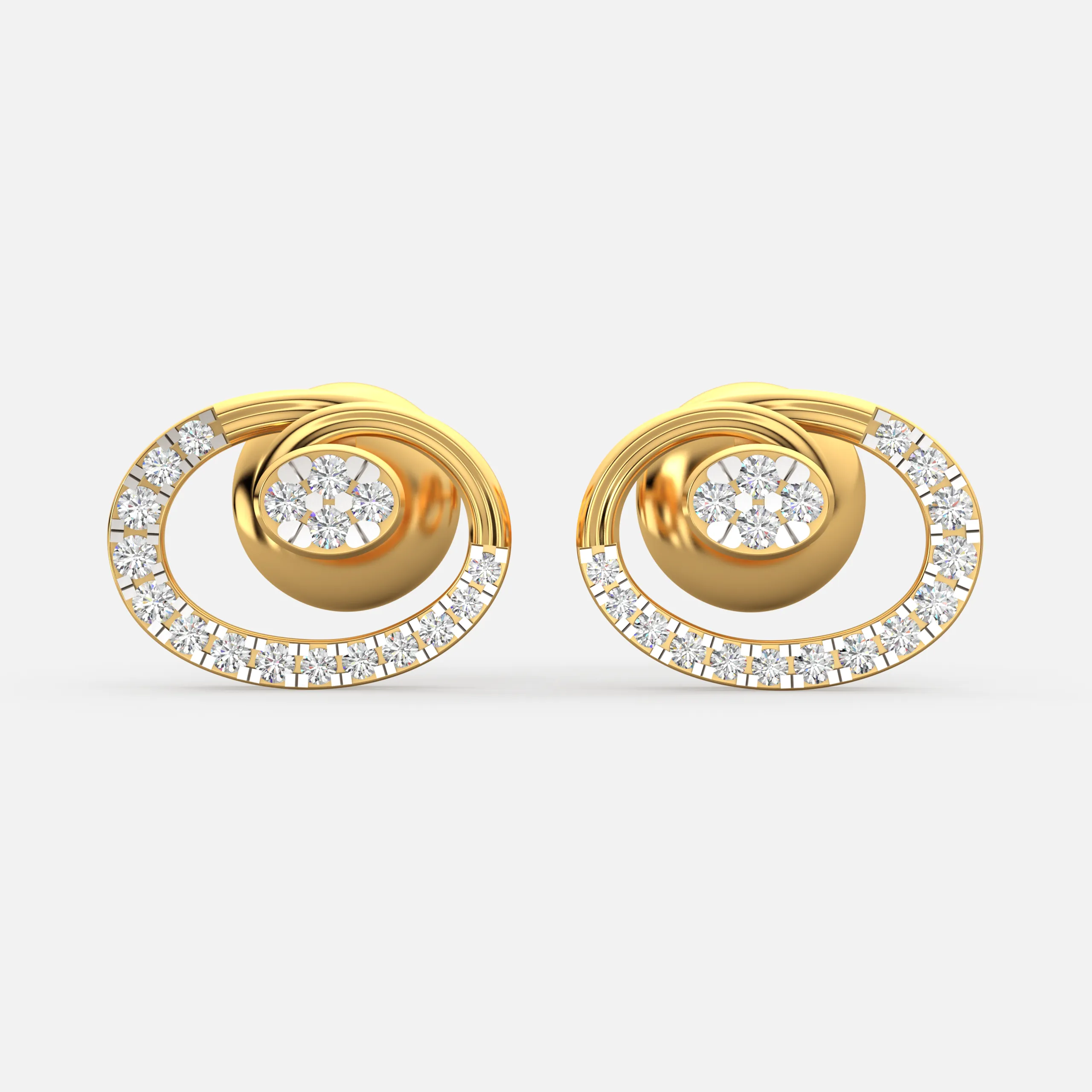 Luna Orbit Diamond Earrings