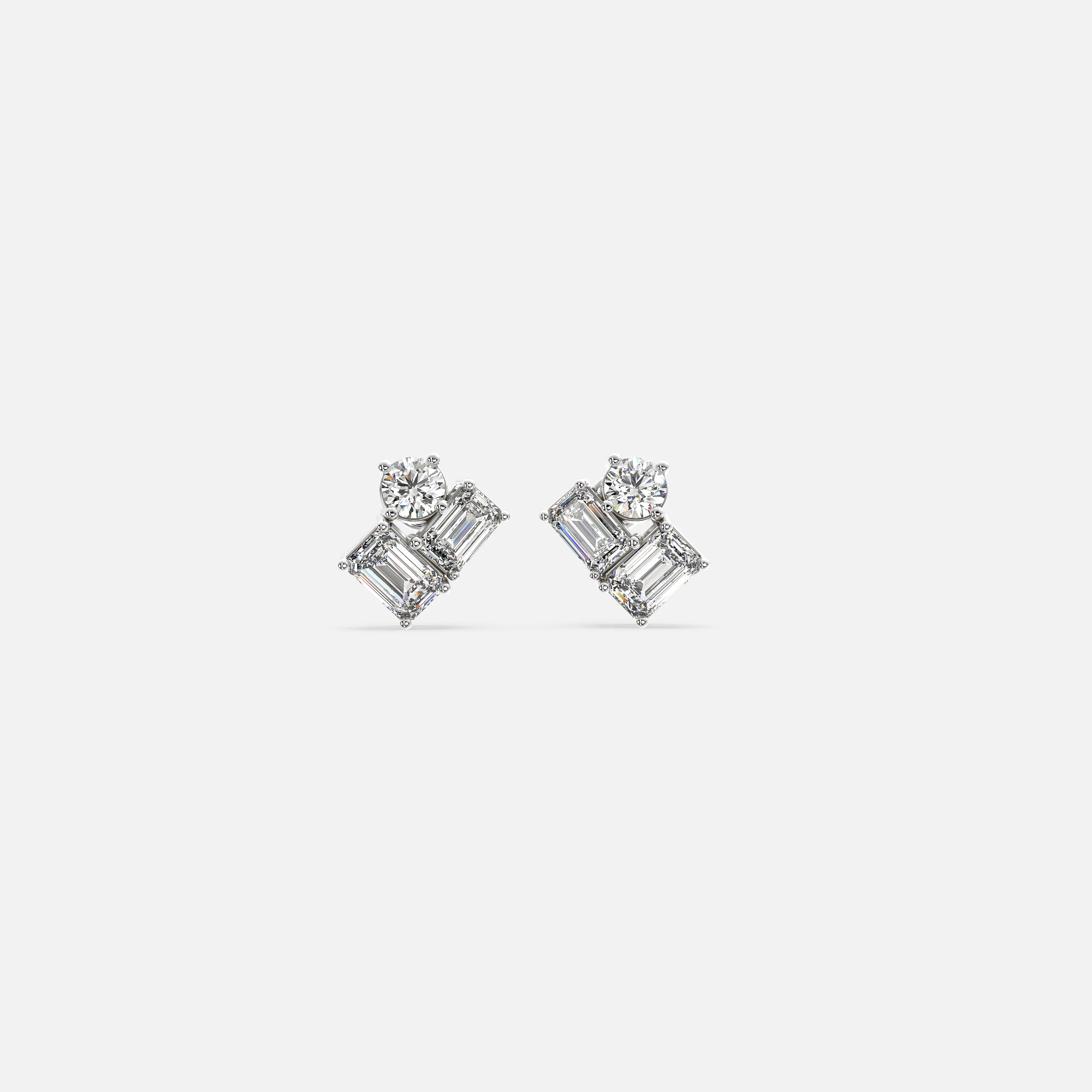 Trio Flair Diamond Earrings