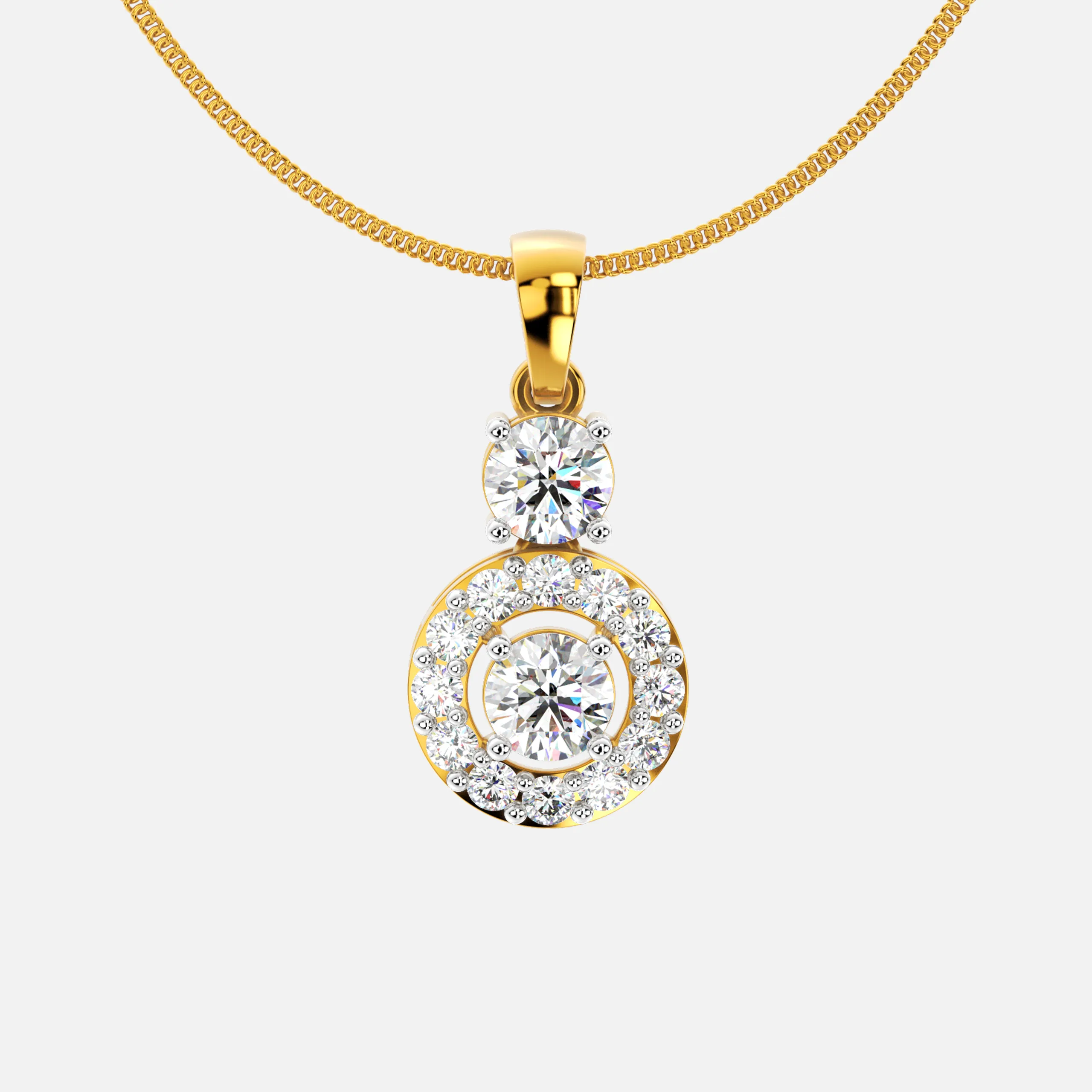 Moonlight Drop Diamond Pendant