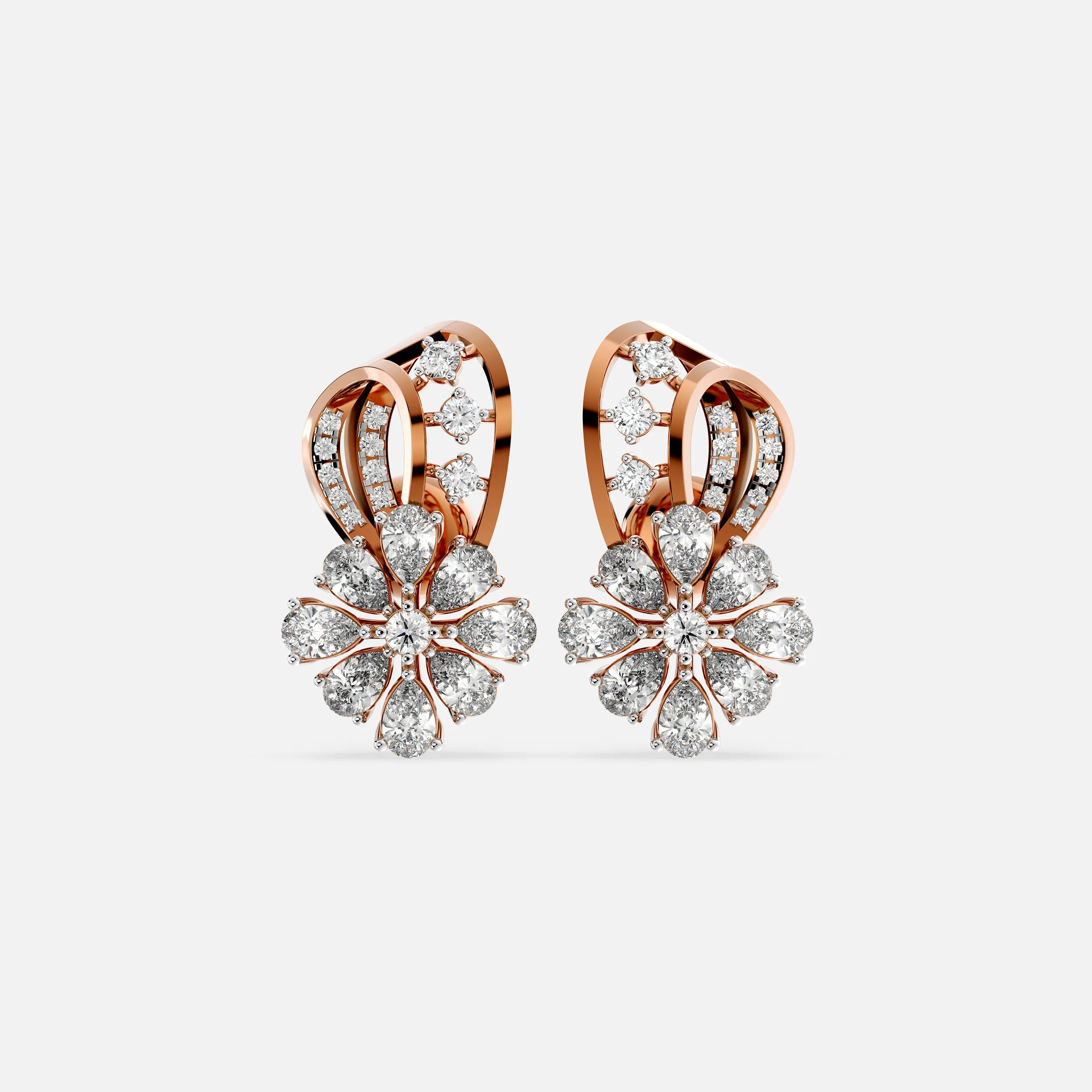 Lunara Bloom Diamond Earrings