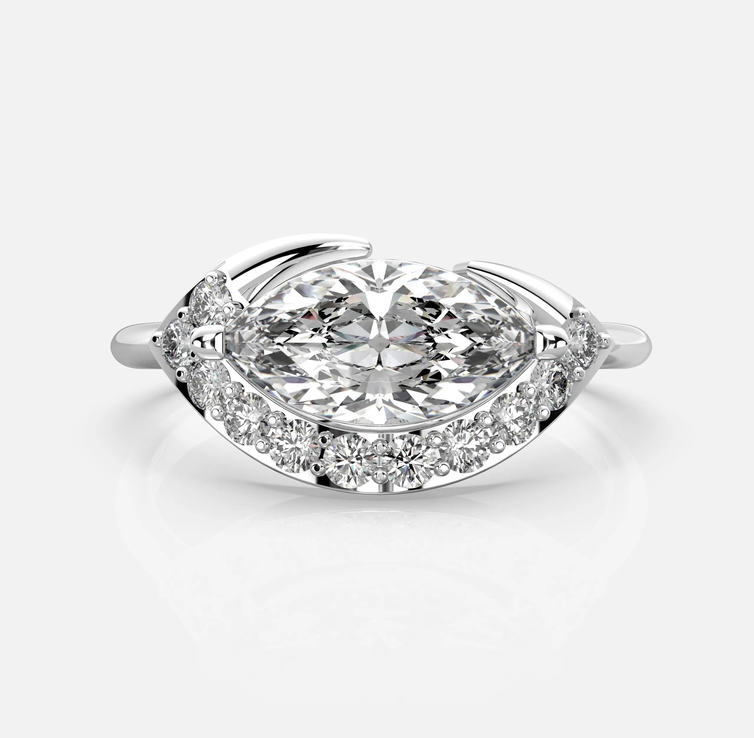 Marquise Embrace Ring