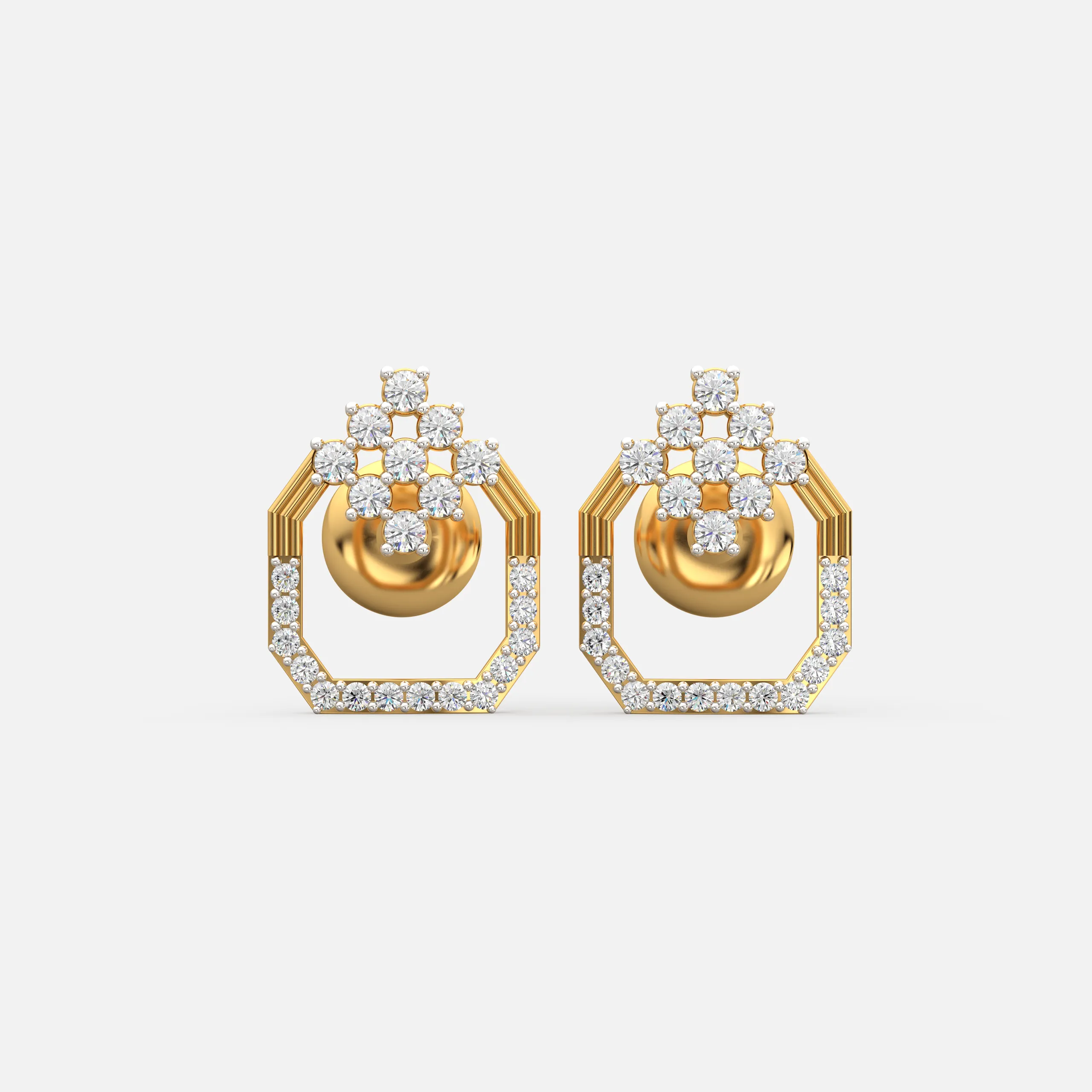 Radiant Halo Bloom Earrings