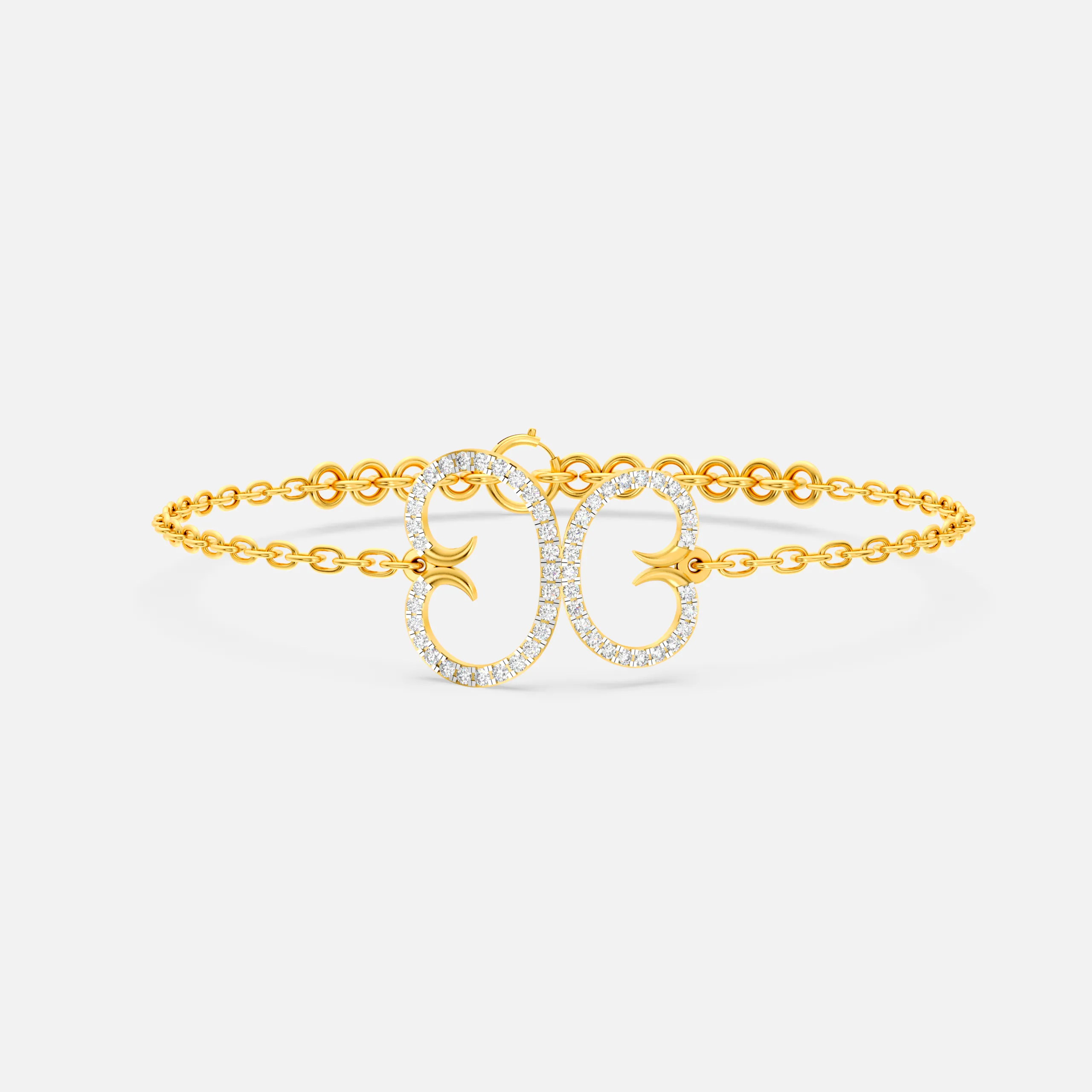 Ornate Infinity Diamond Bracelet