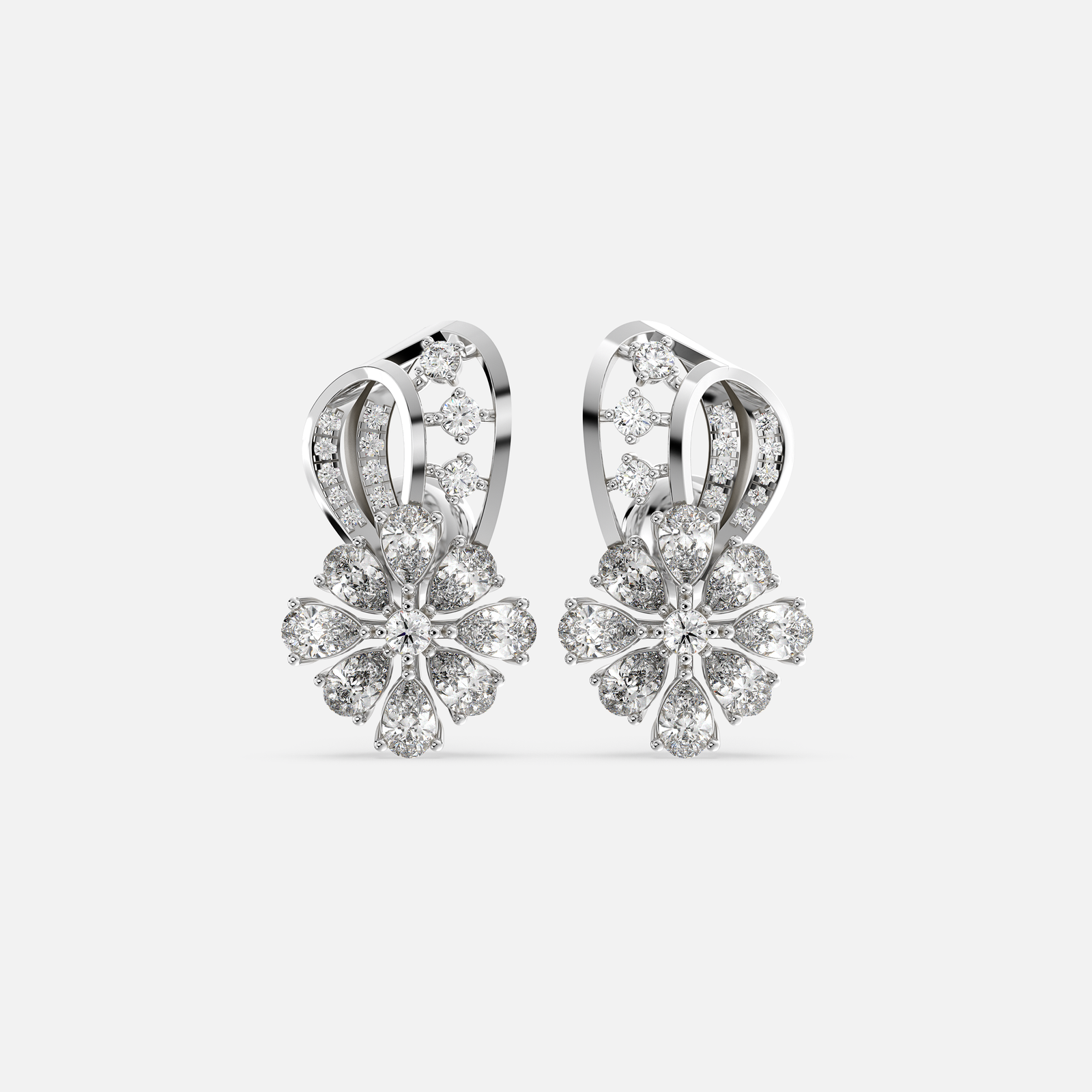 Lunara Bloom Diamond Earrings