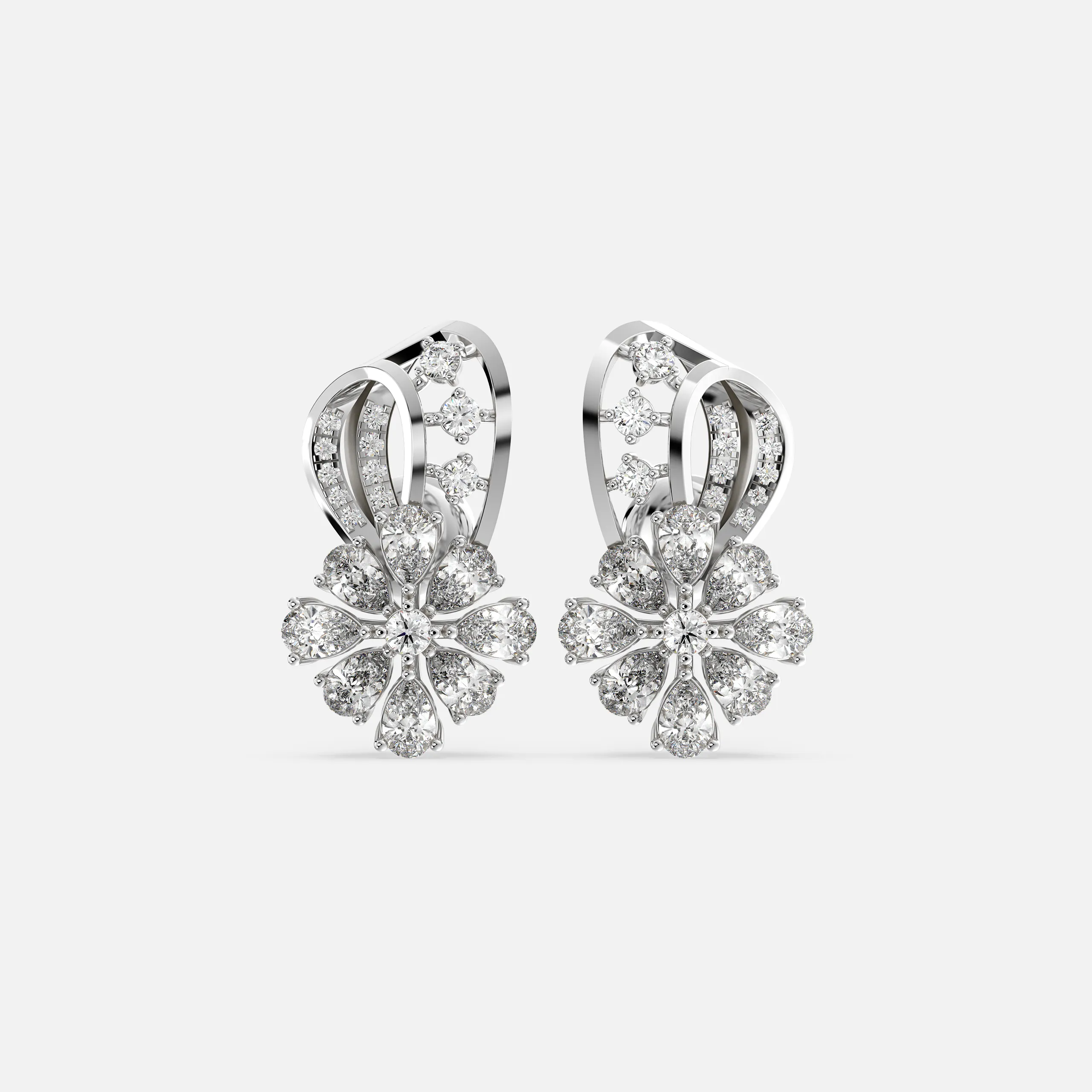 Lunara Bloom Diamond Earrings