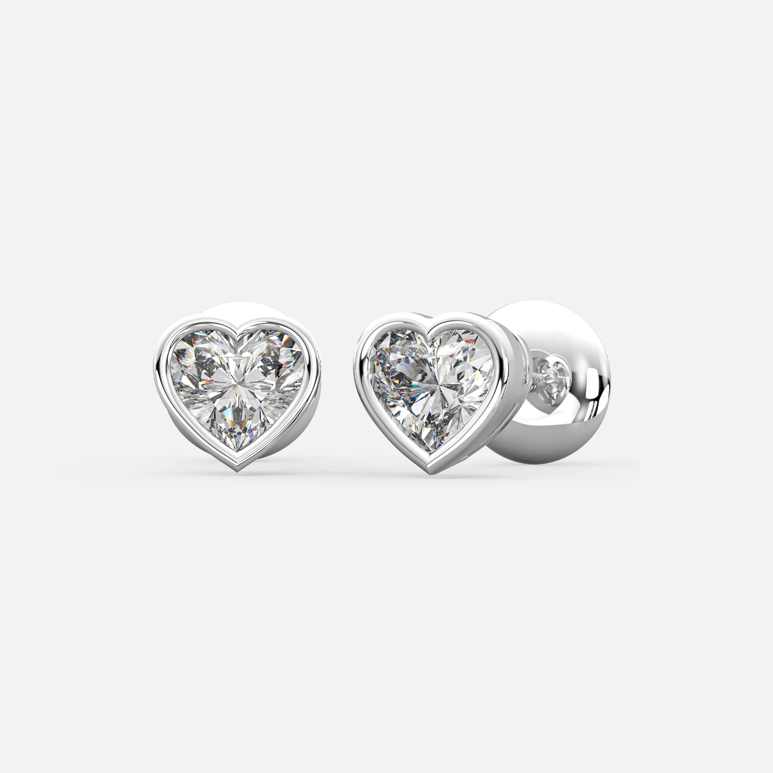 Heart Spark Diamond Studs