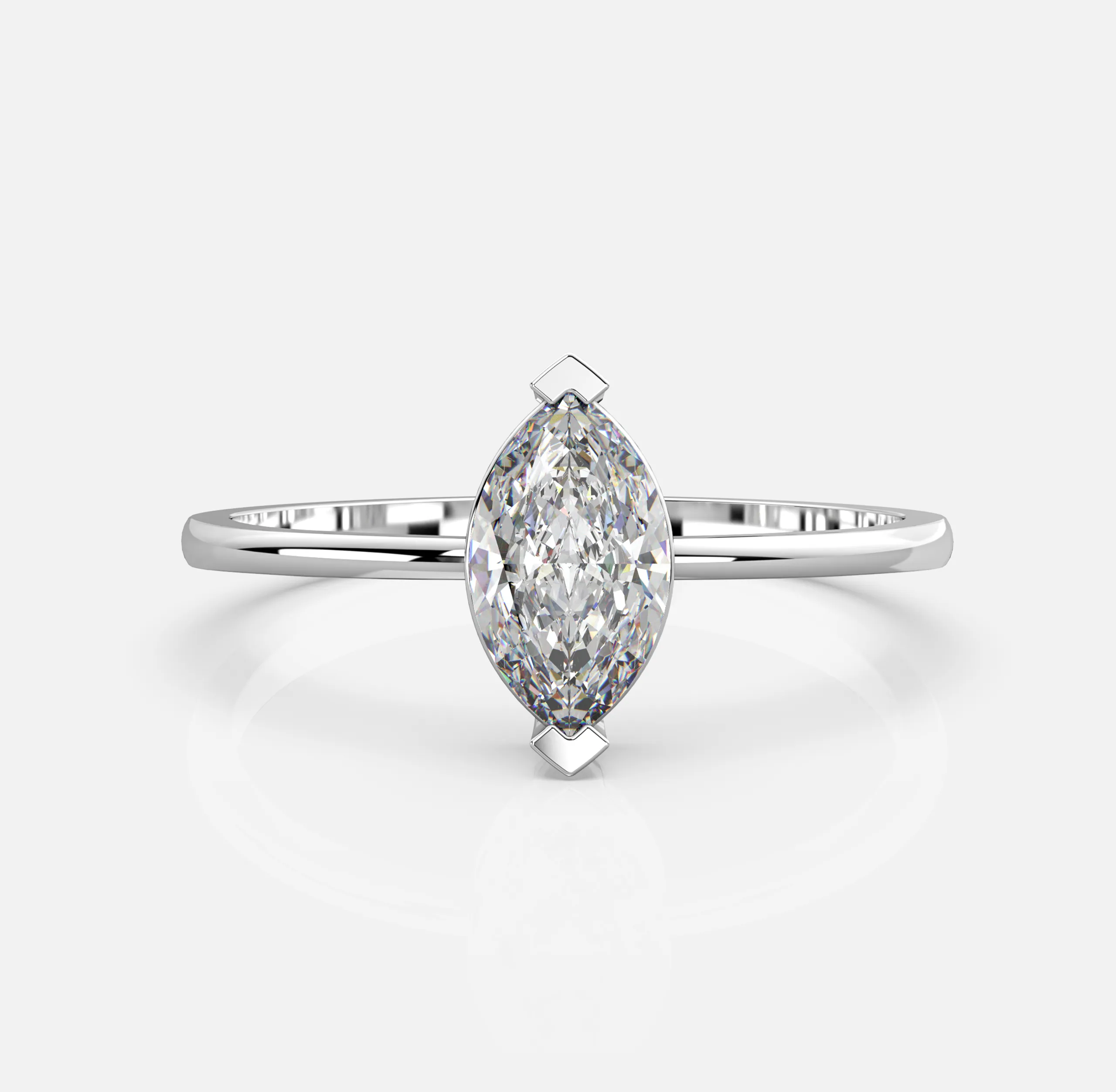 Gleam Marquise Solitaire