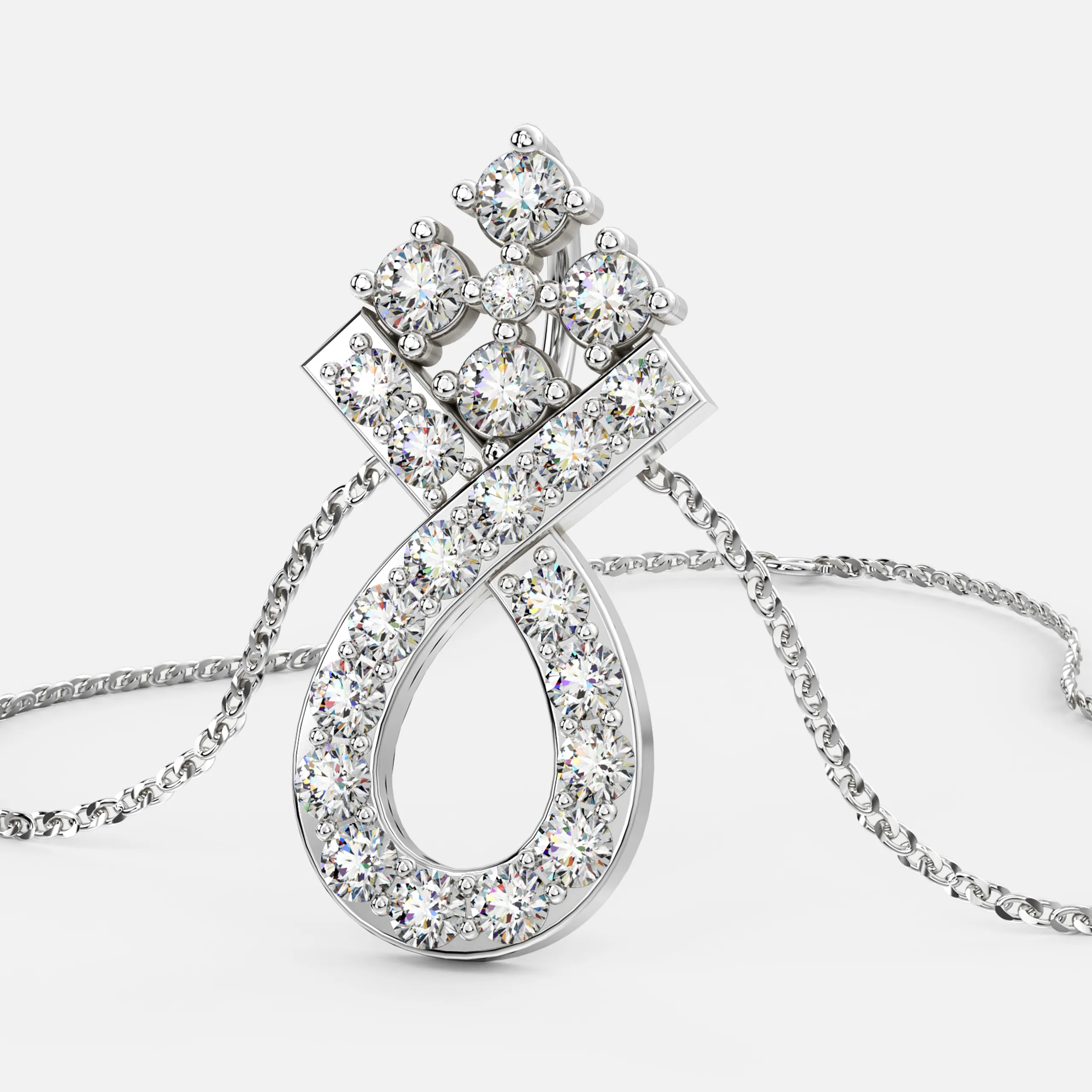 Infinite Flora Diamond Pendant