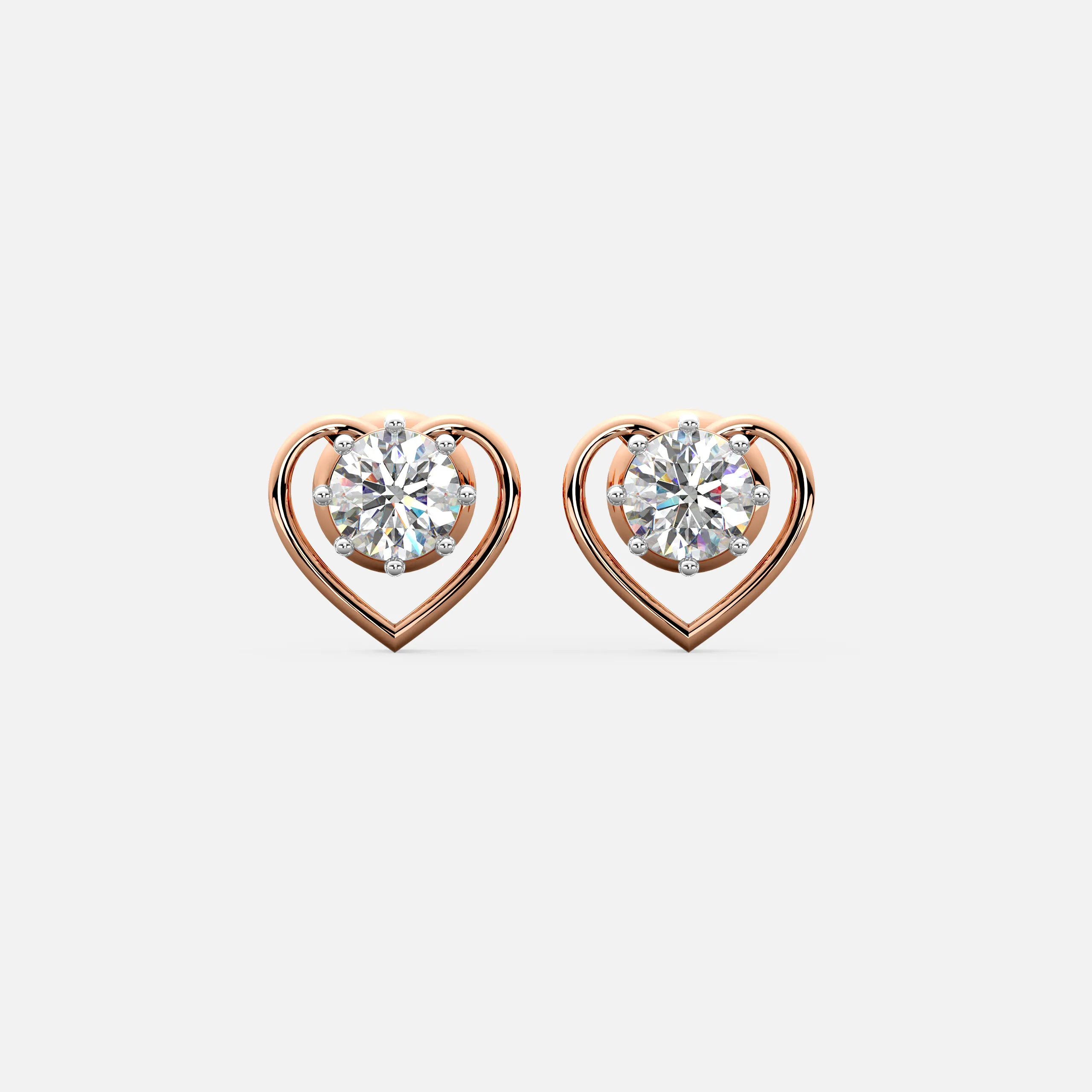 Heart Embrace Diamond Earrings