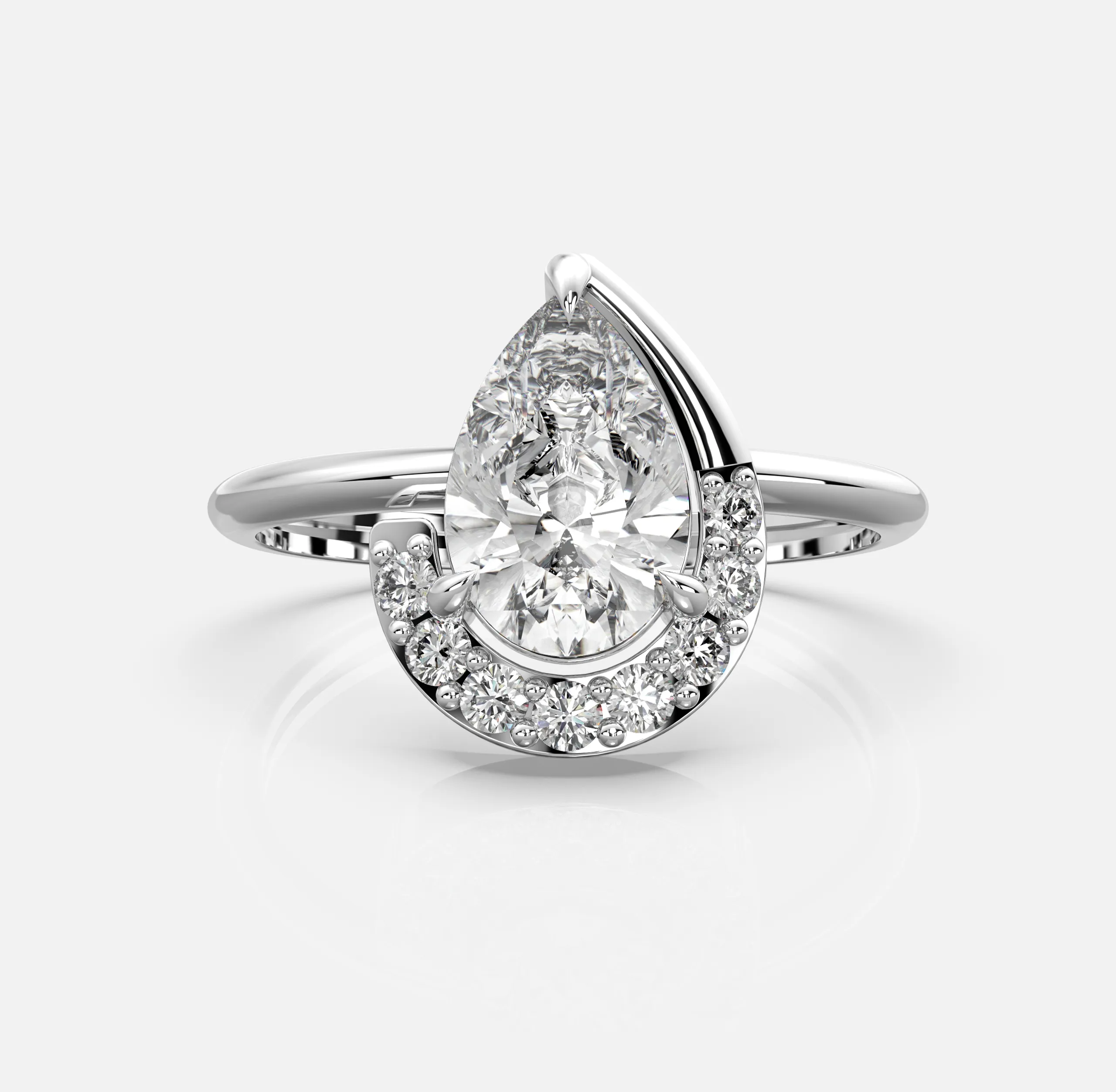 Shining Crescent Ring
