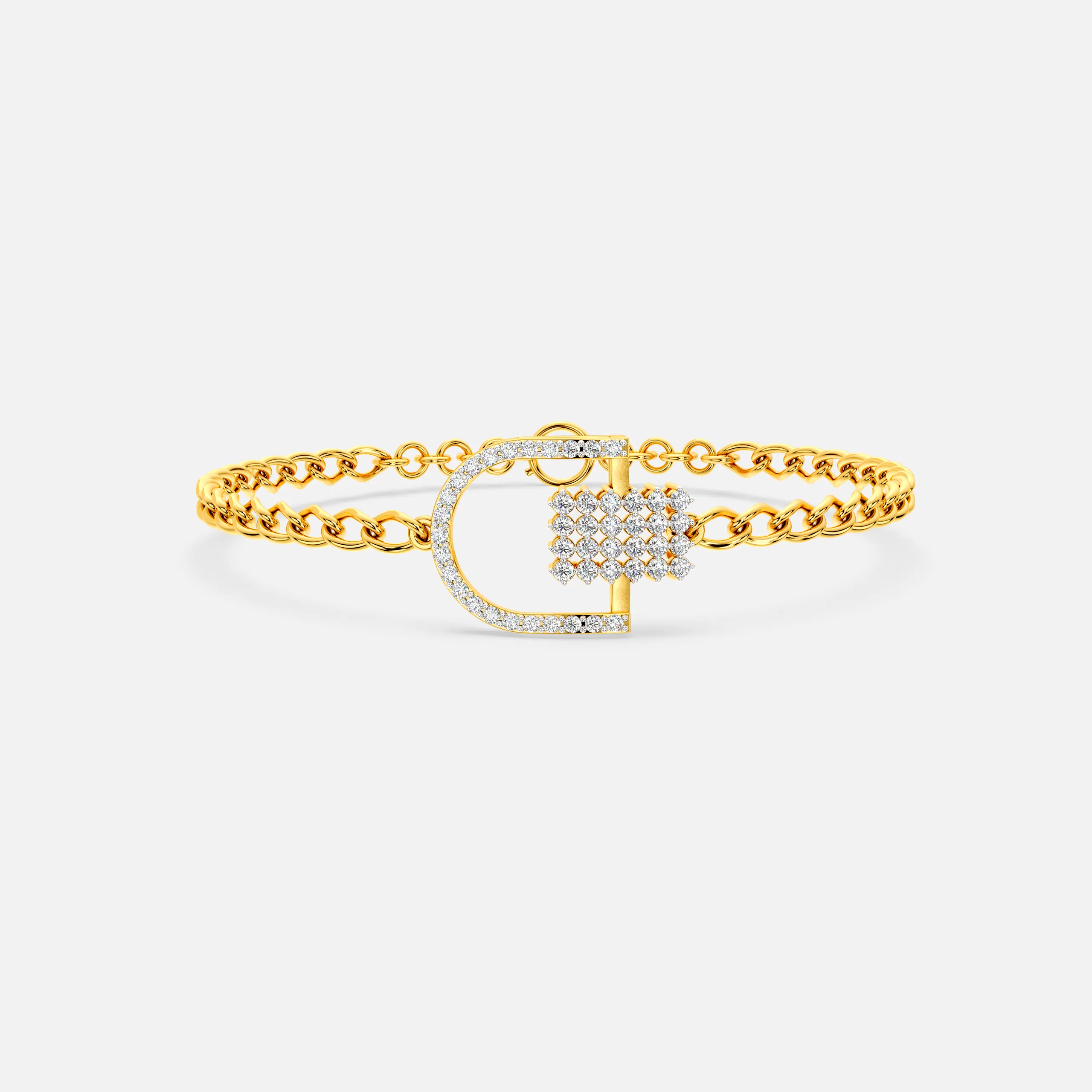 Orbit Charm Diamond Bracelet
