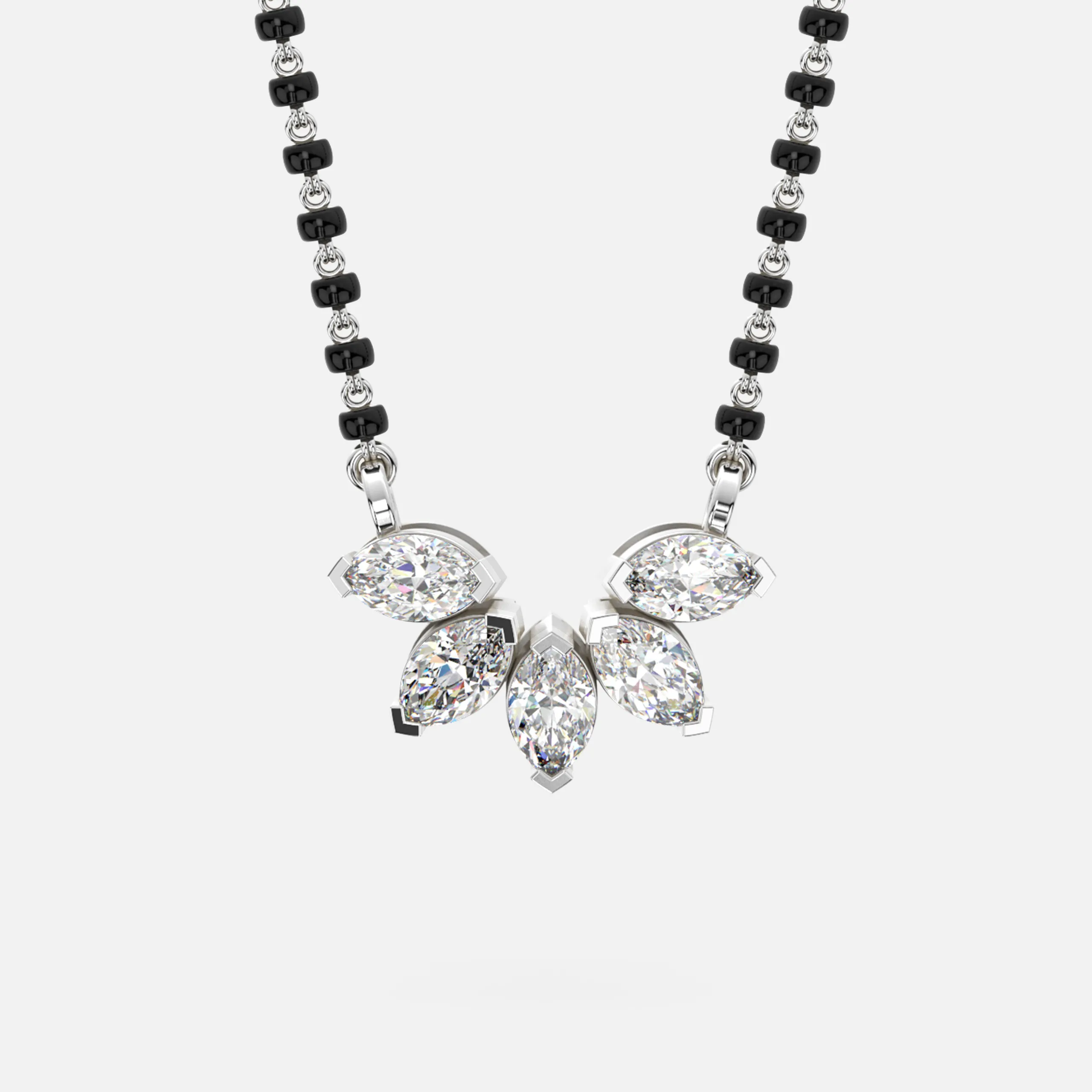 Petaline Glow Diamond Mangalsutra