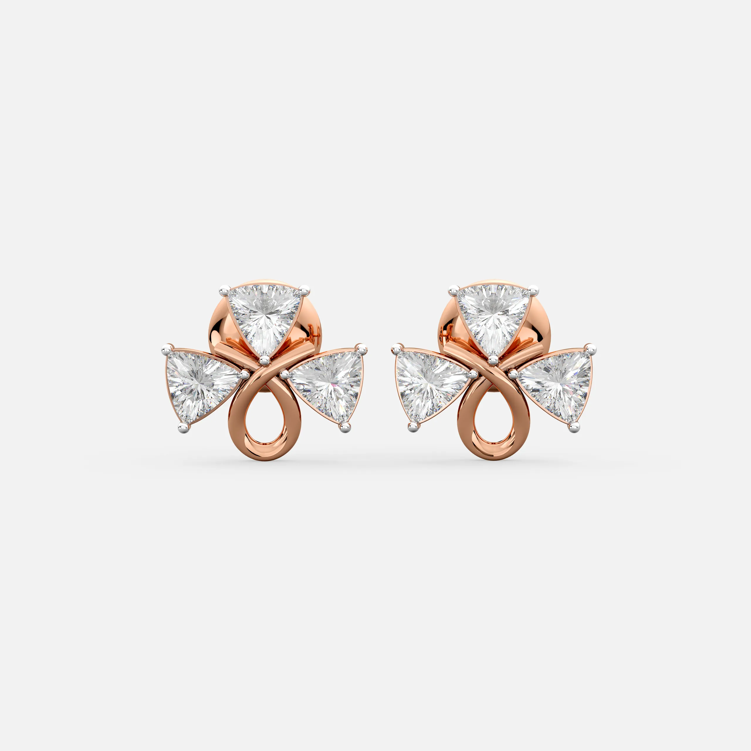 Petal Loop Diamond Earrings