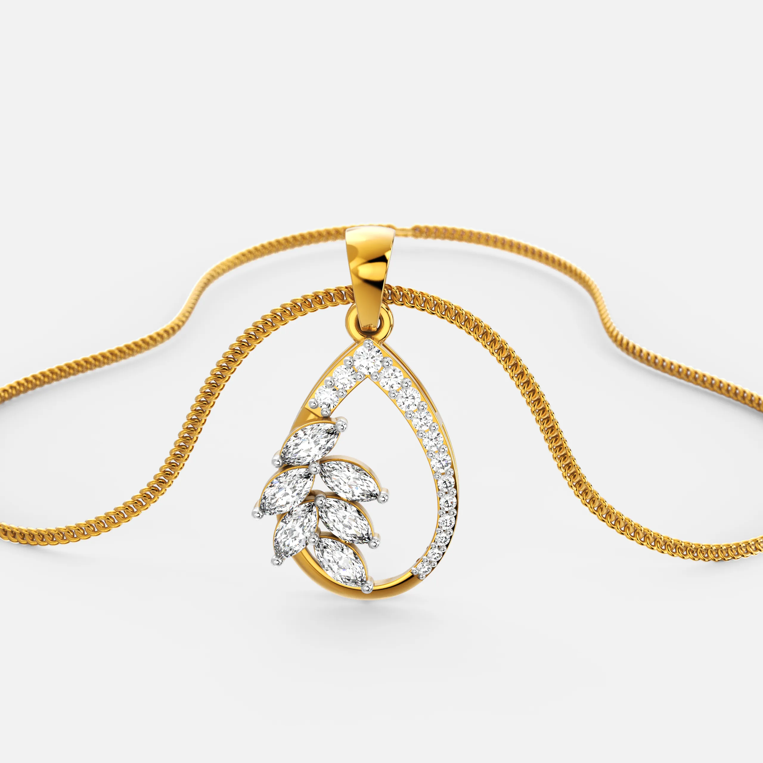 Celestia Bloom Diamond Pendant