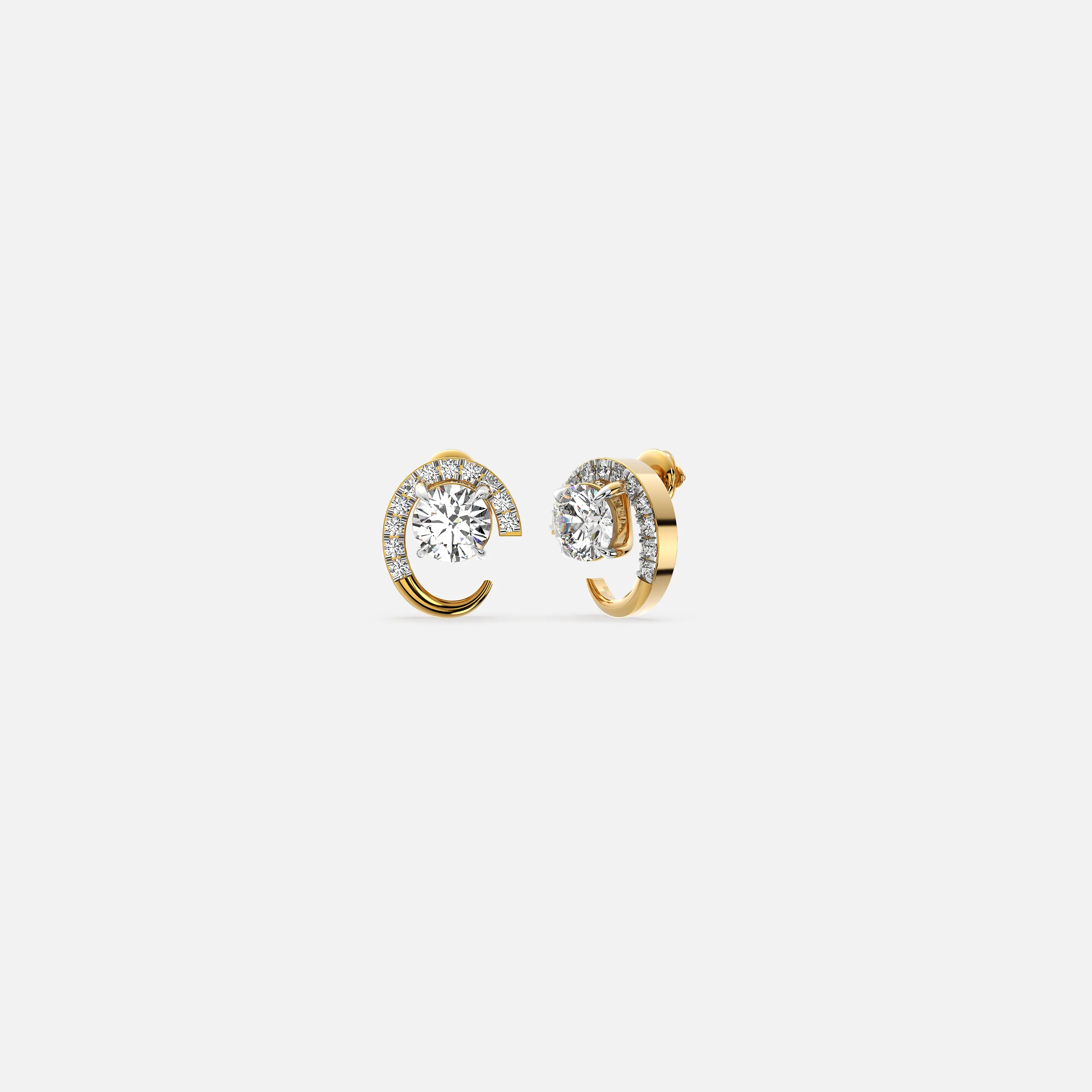 Celestial Curve Diamond Earrings