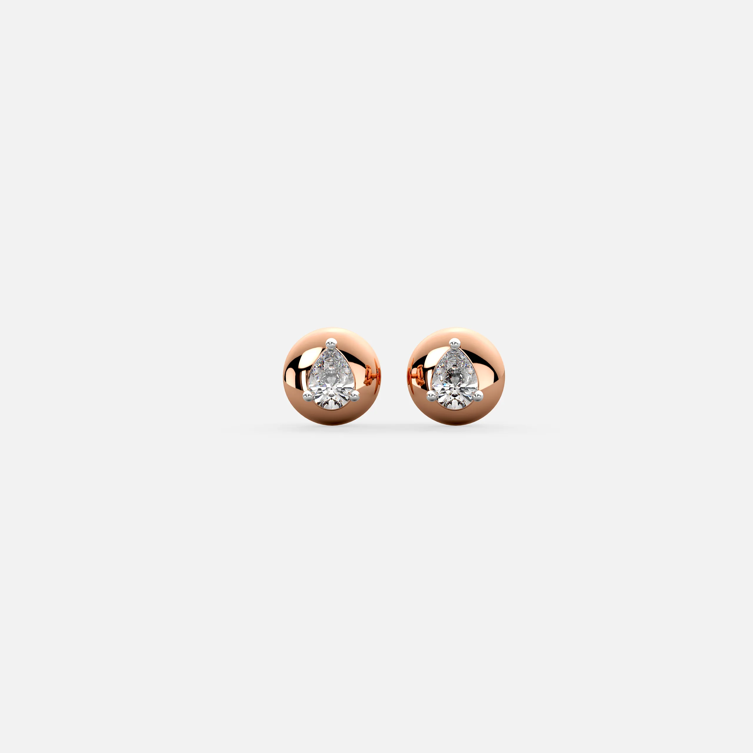 Pear Dew Diamond Earrings