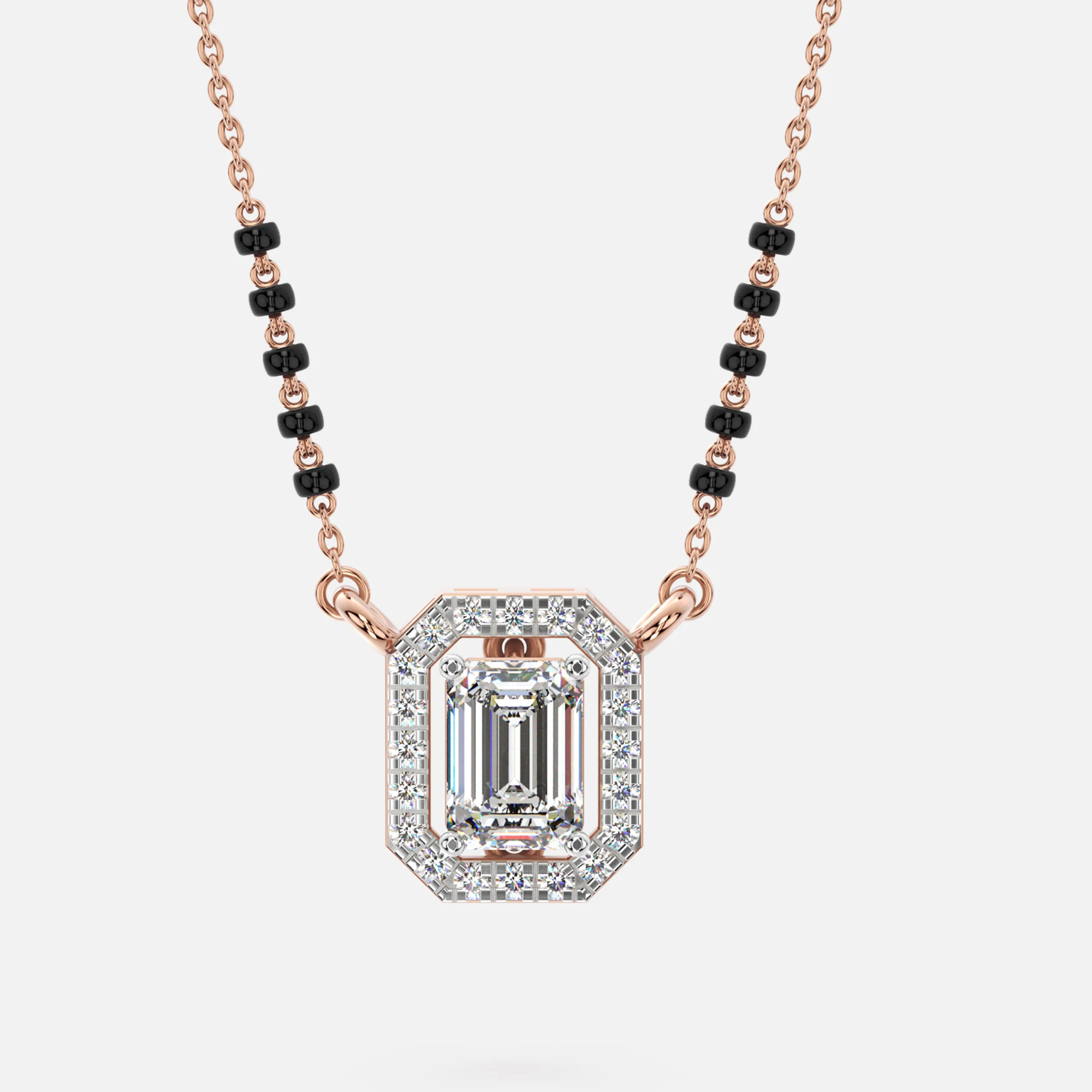 Emerald Mangalsutra Pendant