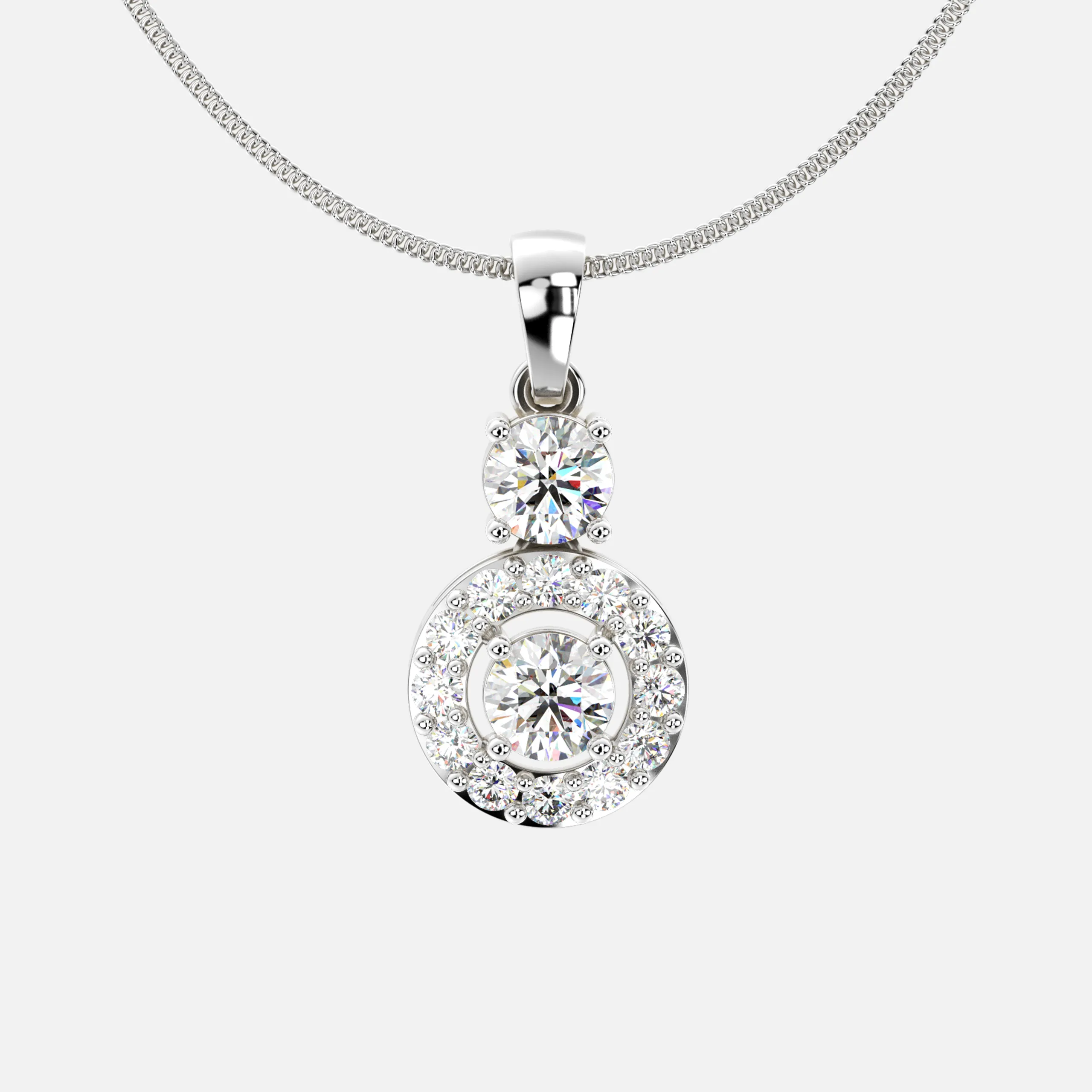 Moonlight Drop Diamond Pendant