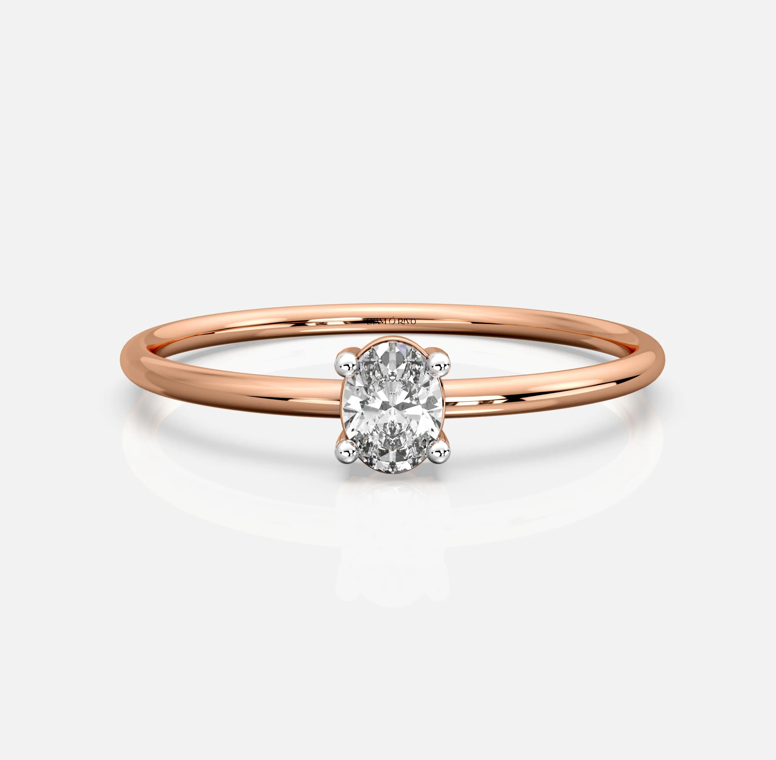 Oval Halo Diamond Ring