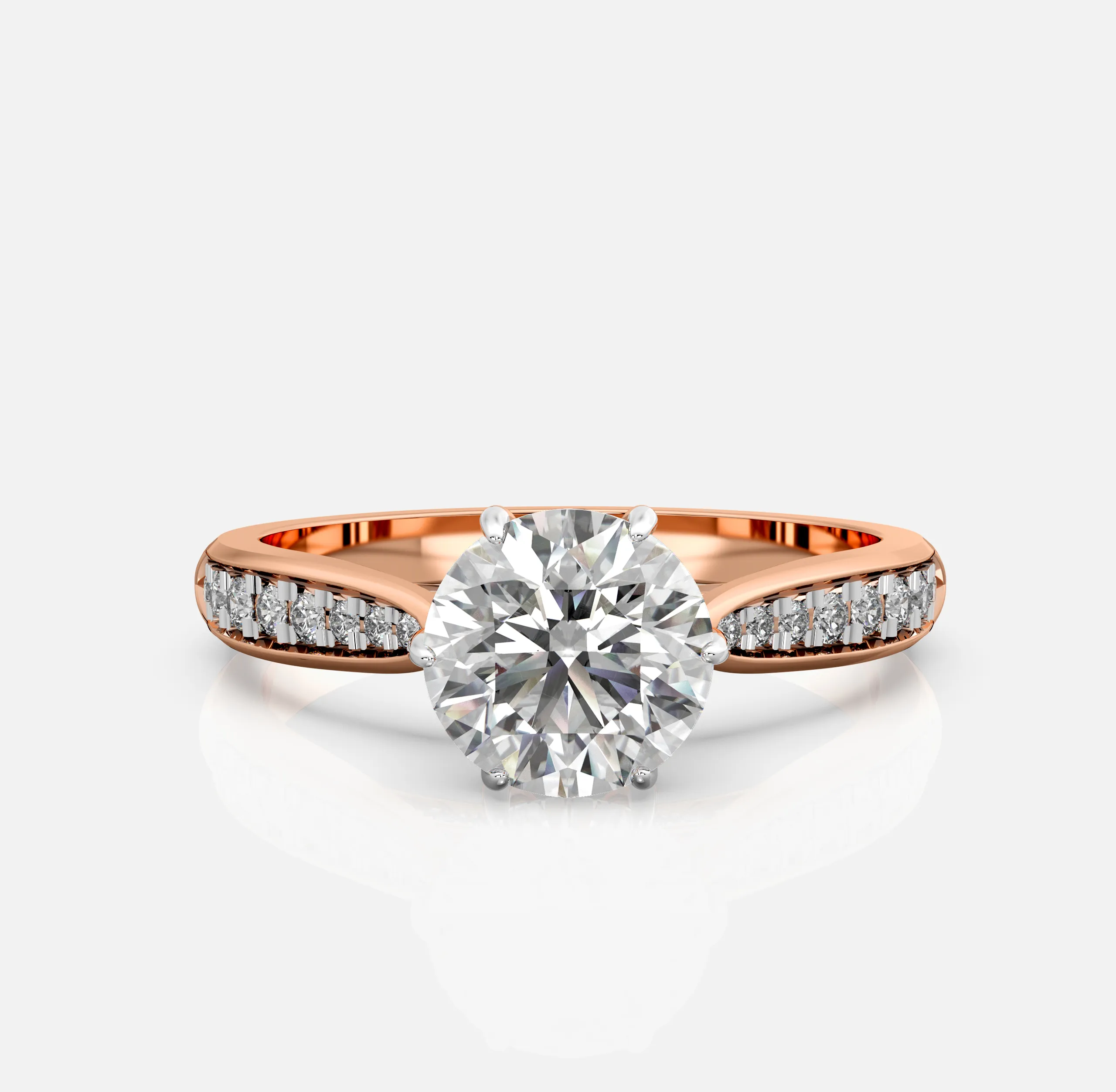 Lustro Halo Engagement Ring