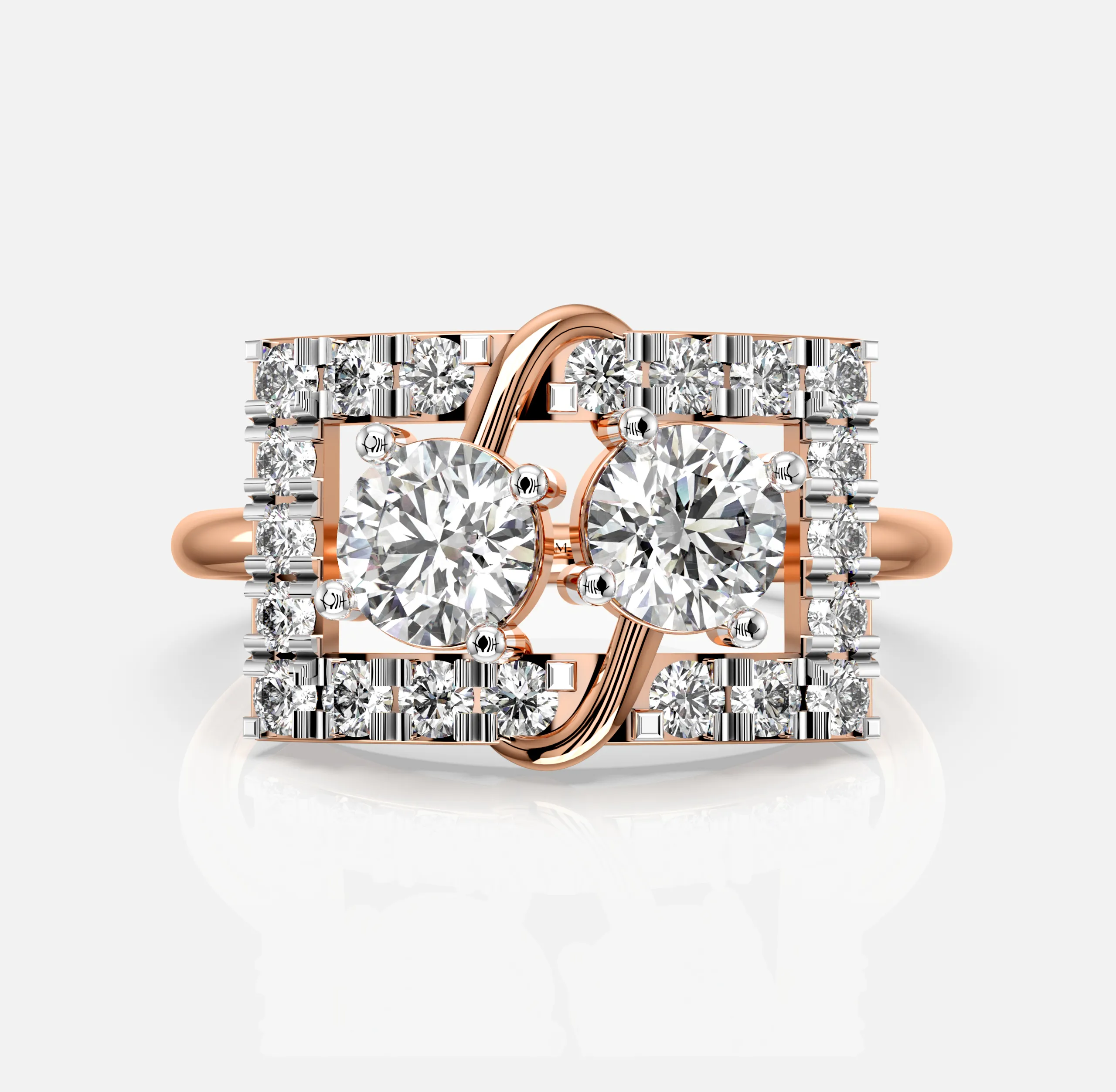 DuoBrilliance Frame Diamond Ring