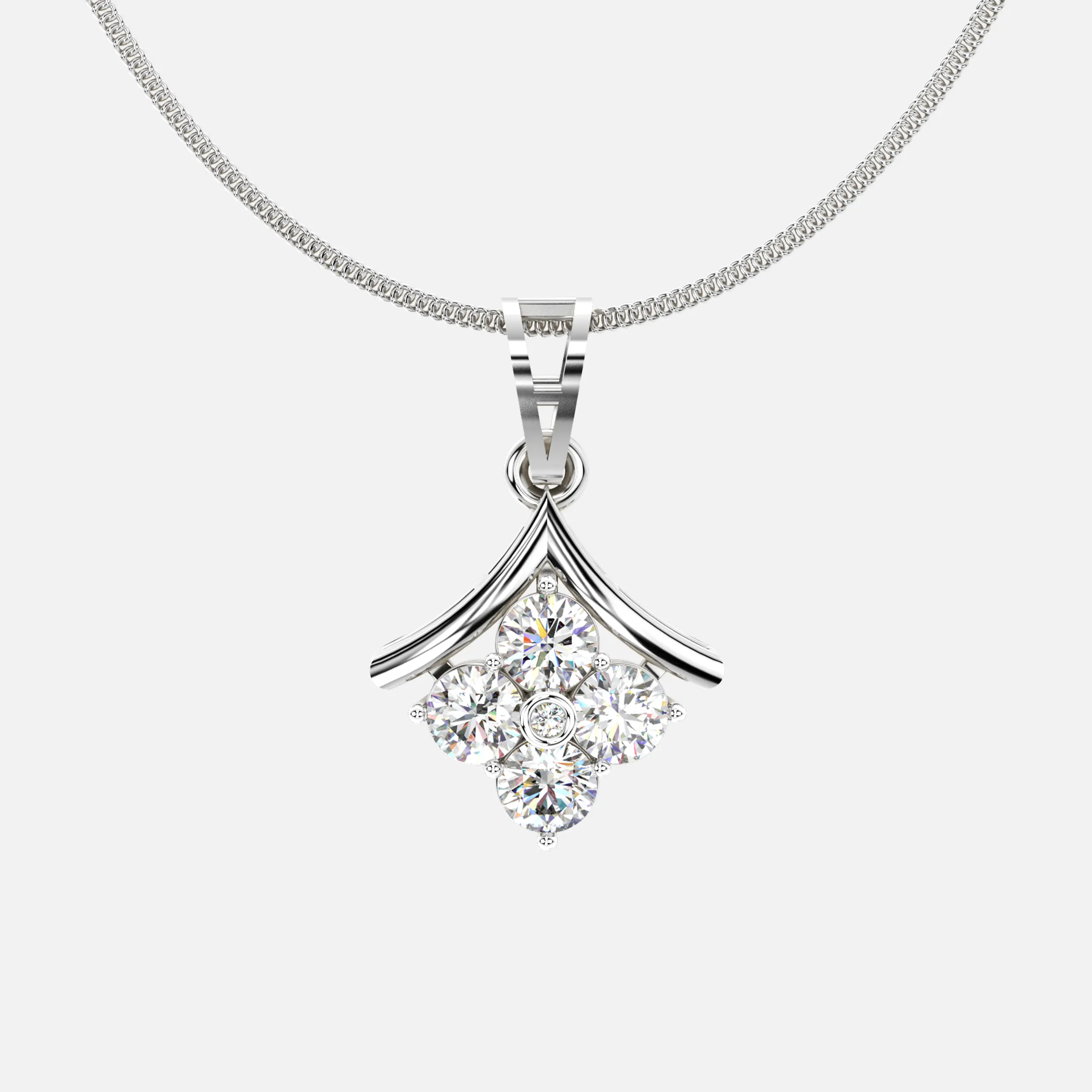 Sparkle Bloom Diamond Pendant