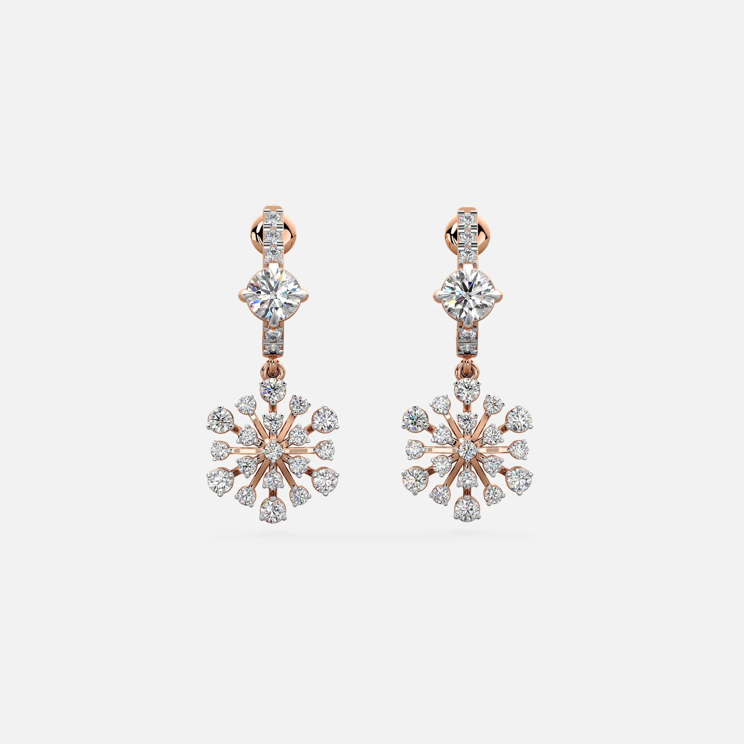 Frost Bloom Diamond Earrings
